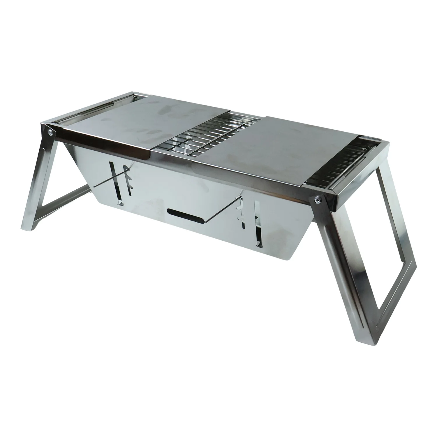 Portable Stainless Steel Foldable Barbecue Grill (1 Pc) - Image 5