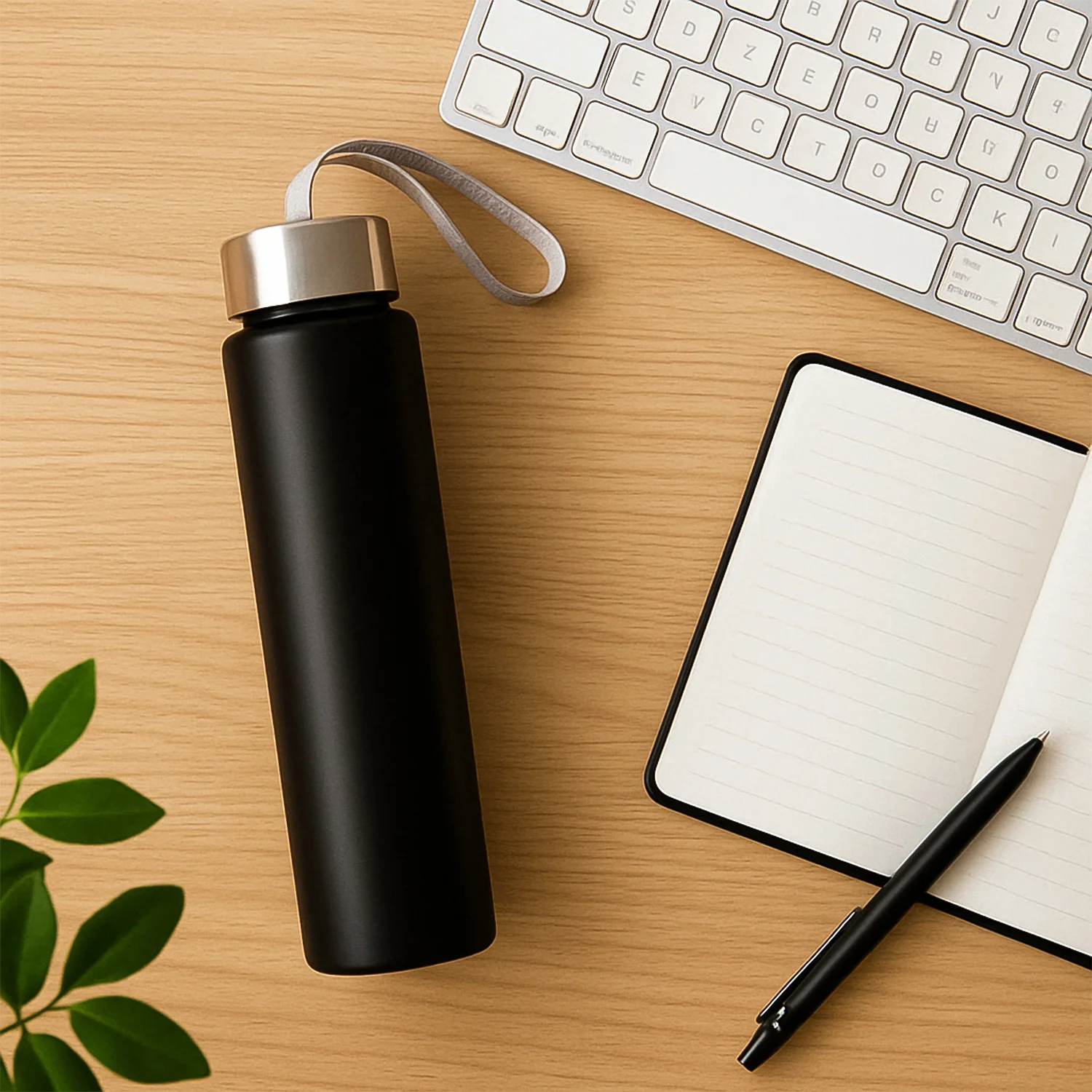 Customize Portable Stainless Steel Water Bottle with Strap (Approx 250ML) - Image 3
