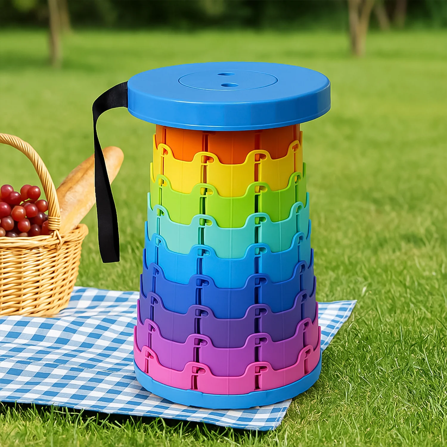 Portable Telescopic Folding Stool (1 Pc) - Image 4