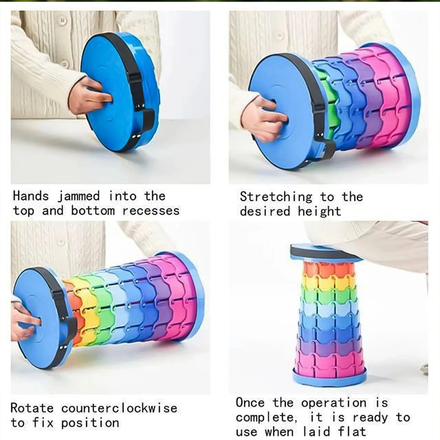 Portable Telescopic Folding Stool (1 Pc) - Image 6