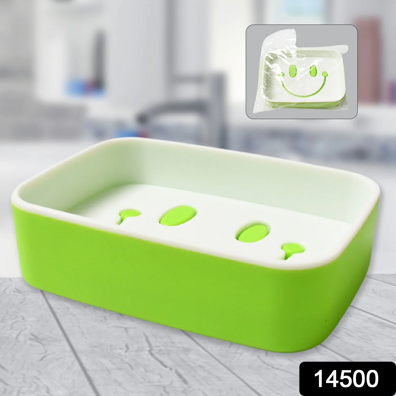 Portable Travel Soap Dish Box – Cute Cartoon Smile Face Draining Container - Image 2