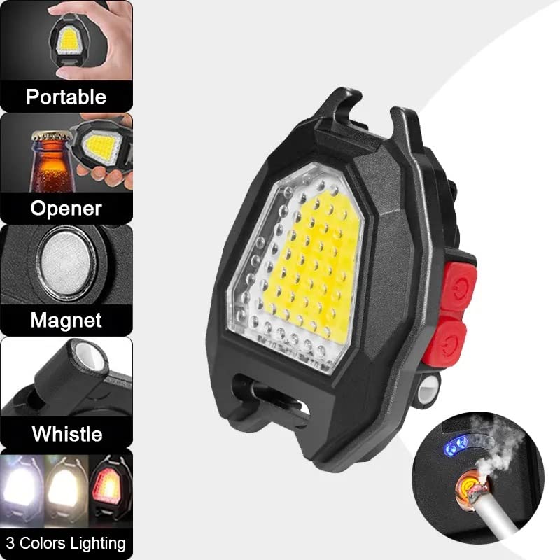 Triangular Camping Flashlight with Lighter – 6 Modes, 3 Colors, Waterproof - Image 5