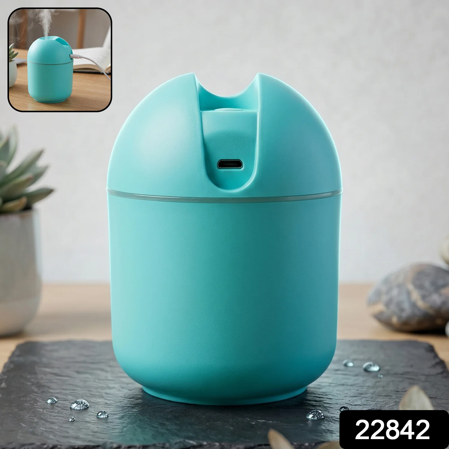 Portable USB Mini Air Humidifier with Cool Mist (1 Pc) - Image 2