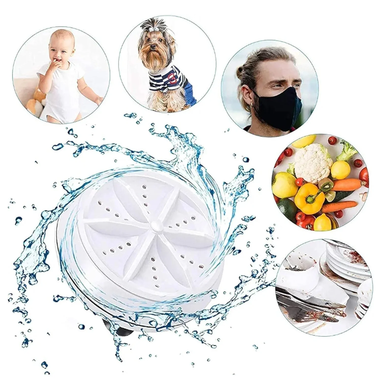 Portable USB Mini Washing Machine (1 Pc) - Image 3