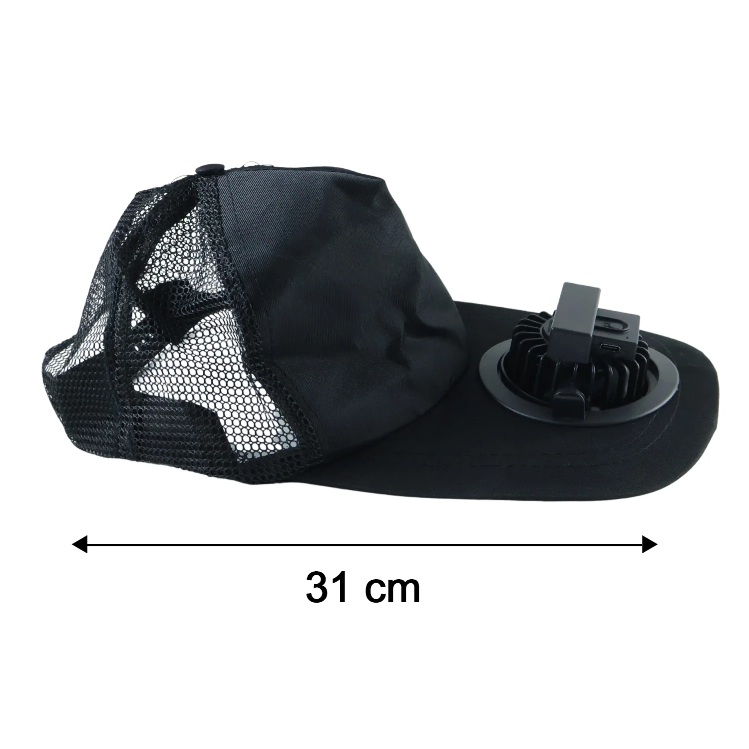 Portable USB Rechargeable Cooling Cap with Built in Mini Fan (1 Pc ) - Image 6