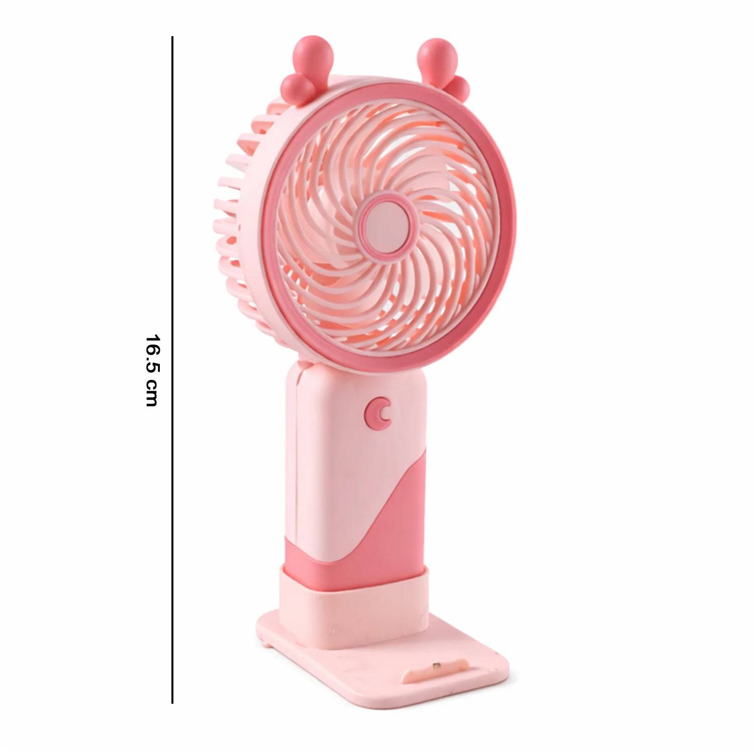 Portable USB Rechargeable Mini Fan with LED Light (1 Set) - Image 6