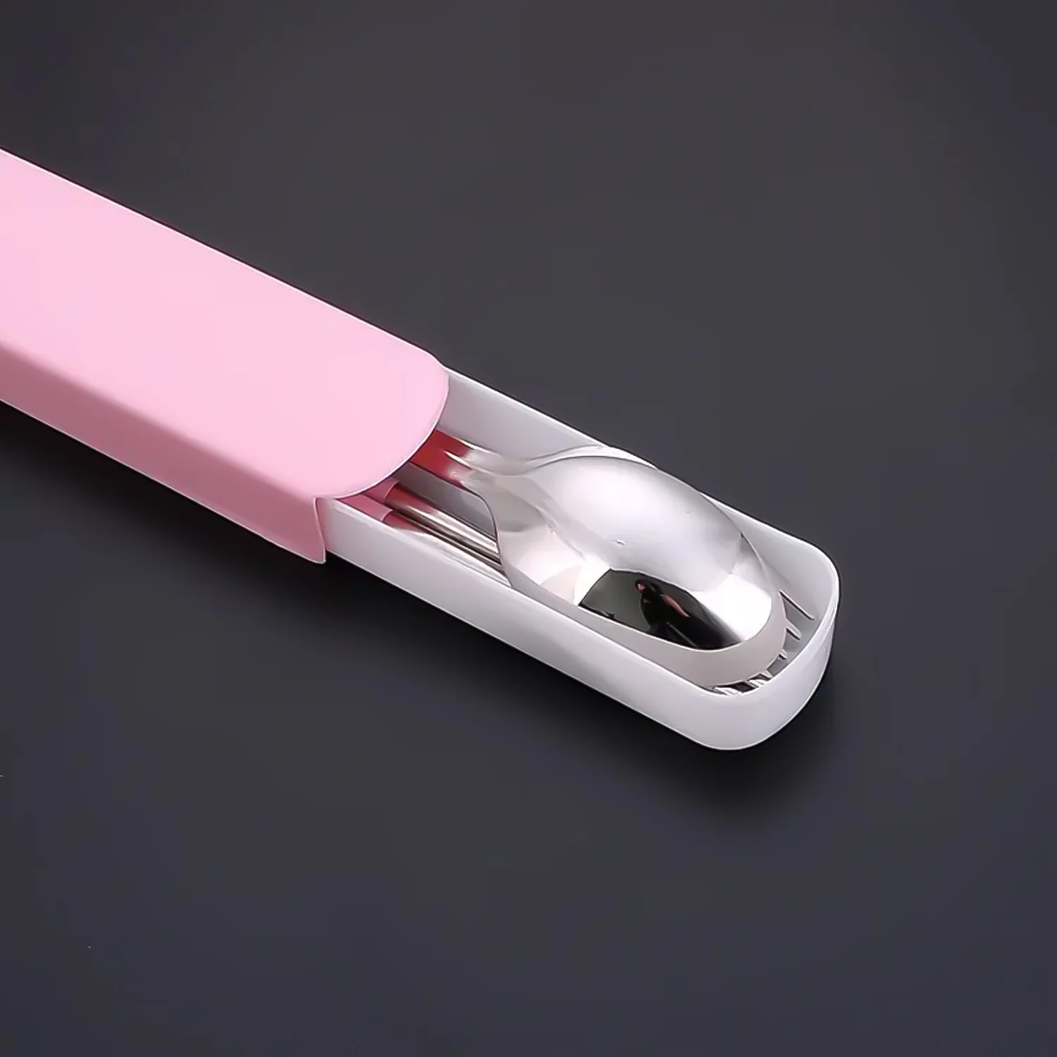 Portable Utensils Travel Camping Cutlery Set 4 Pc With case - Image 4