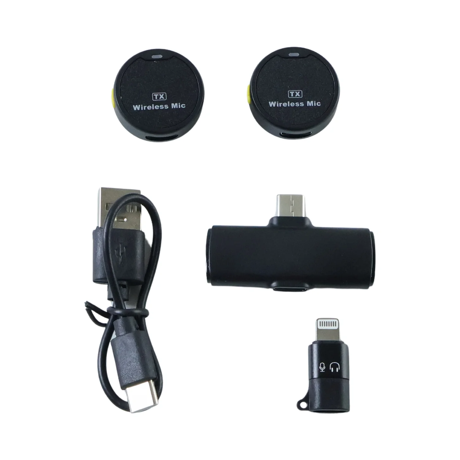 Portable Wireless Lavalier Microphone Dual Clip-On Mic Set (1 Set) - Image 4