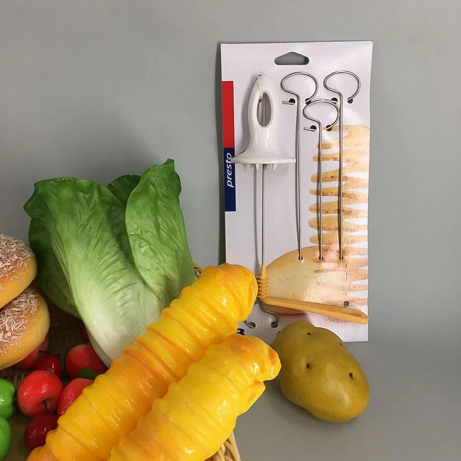 1 Set Potato Spiral Cutter, Potato Twister (4 Spits) - Image 5
