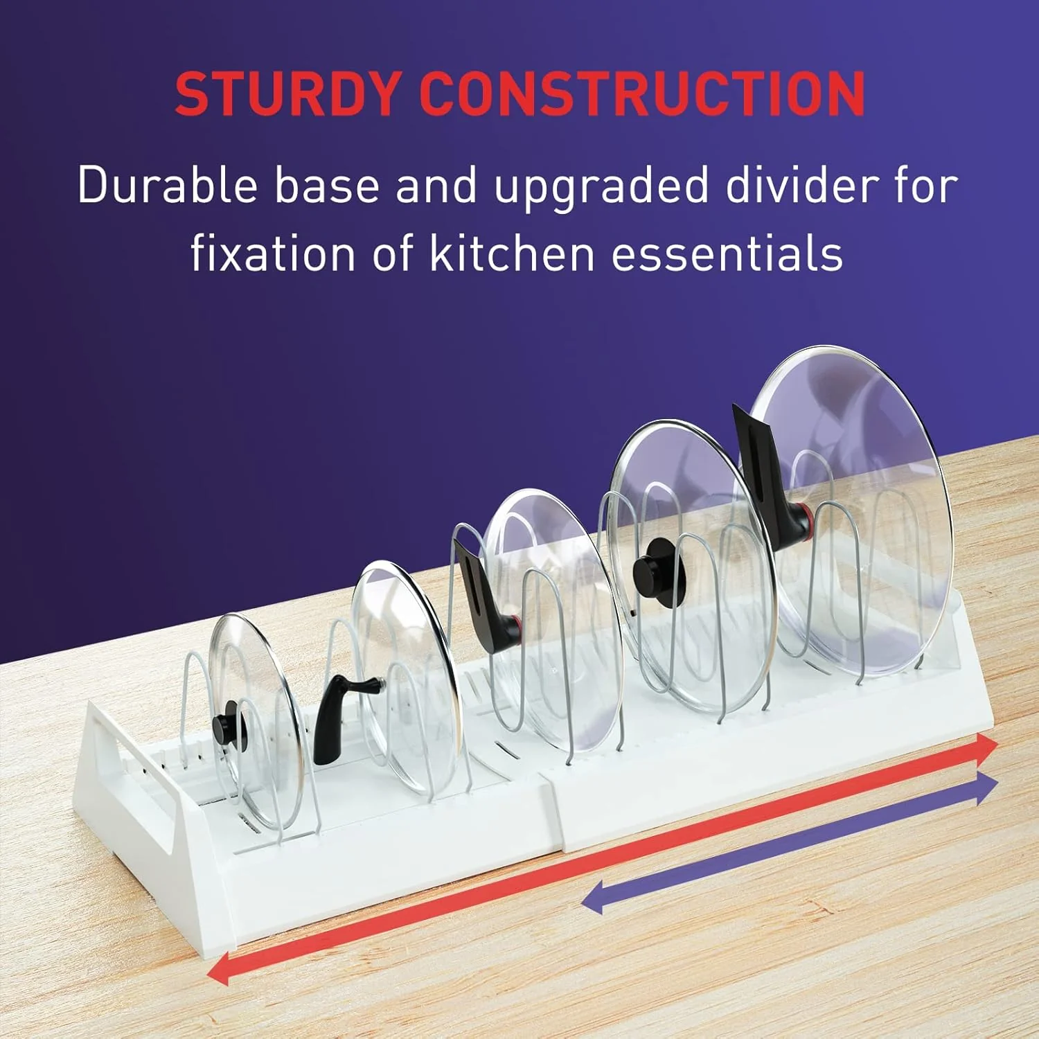 Pots and Pans Organizer Rack for Under Cabinet - Image 5