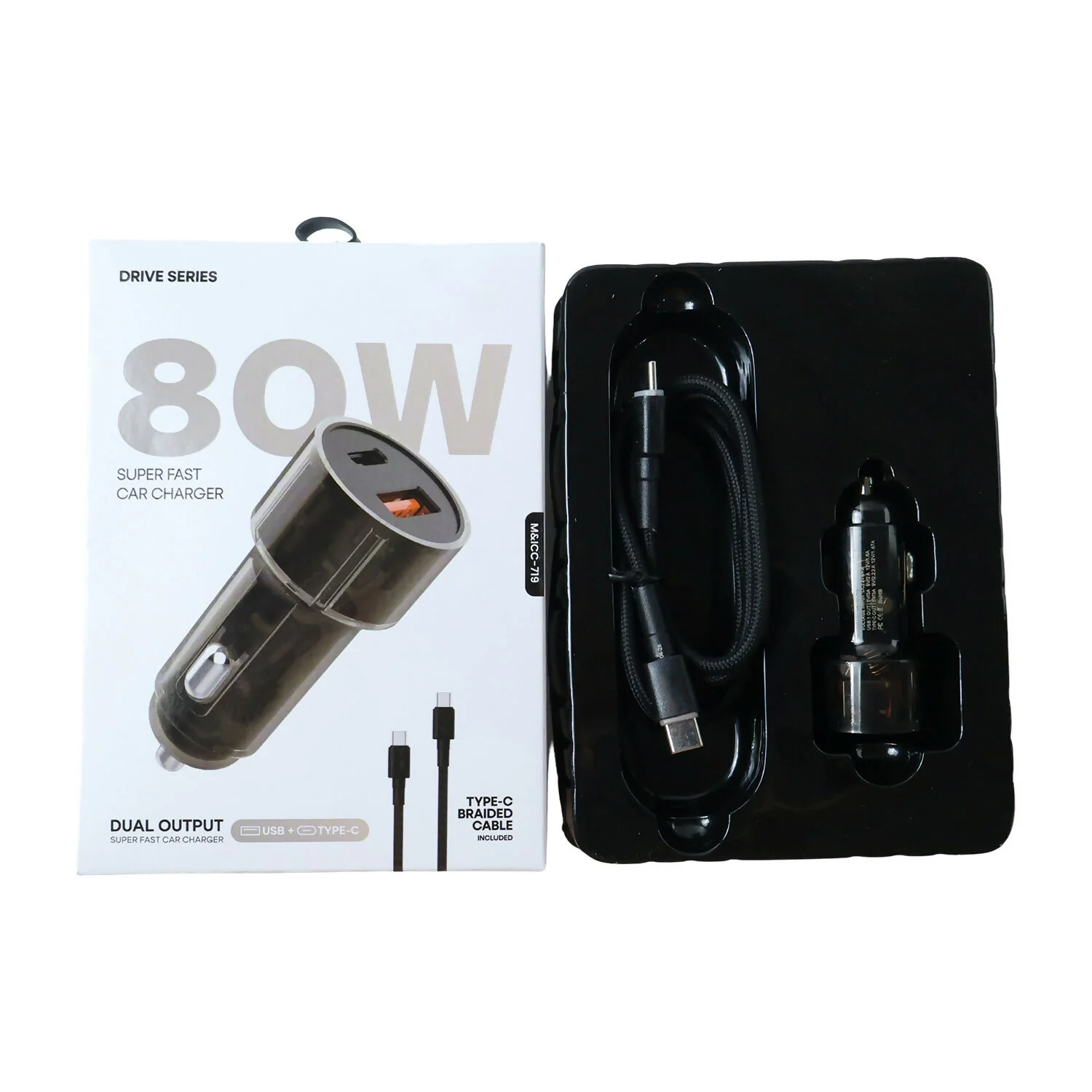 Powerful 80W Super Fast Car Charger With Type C to C Cable (1 Pc) - Image 5