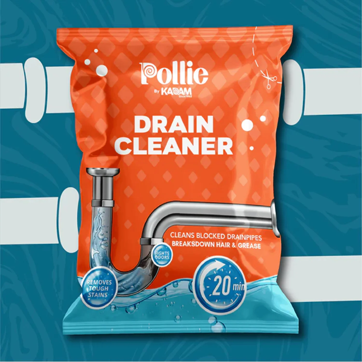 Pollic Kadam Powerful Drain Cleaner Sachet (50 Gm) - Image 3