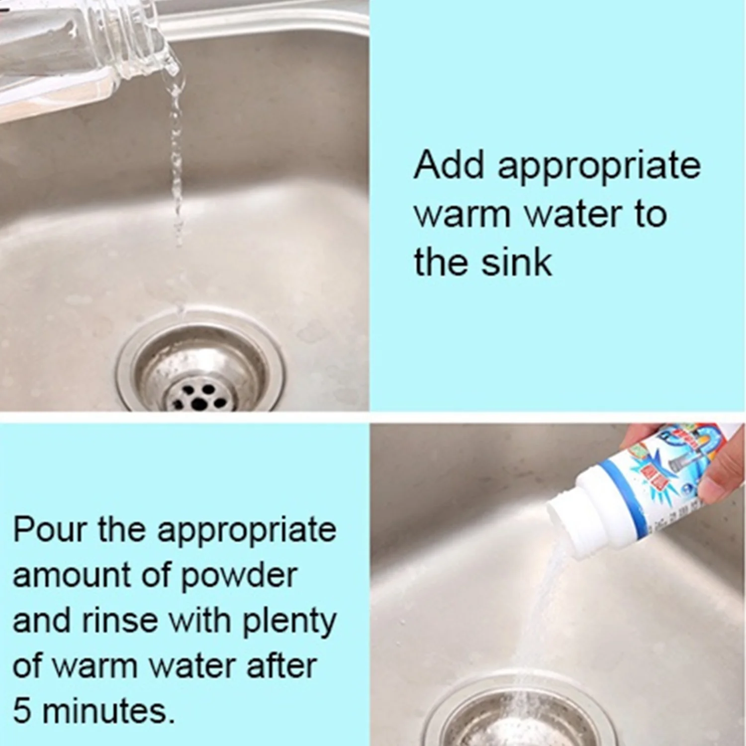 Powerful Portable Sink & Drain Cleaner – Super Clog Remover Powder Agent - Image 5