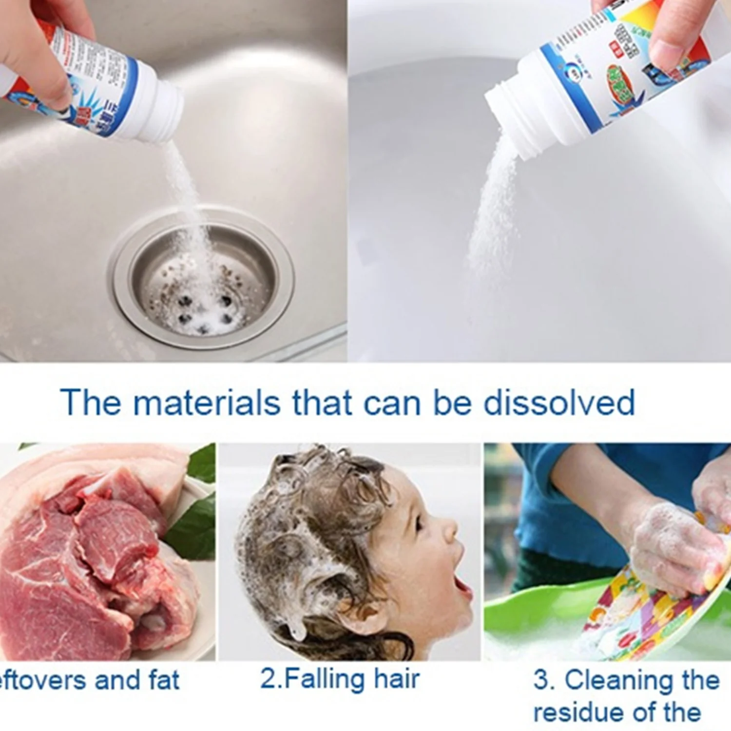 Powerful Portable Sink & Drain Cleaner – Super Clog Remover Powder Agent - Image 7