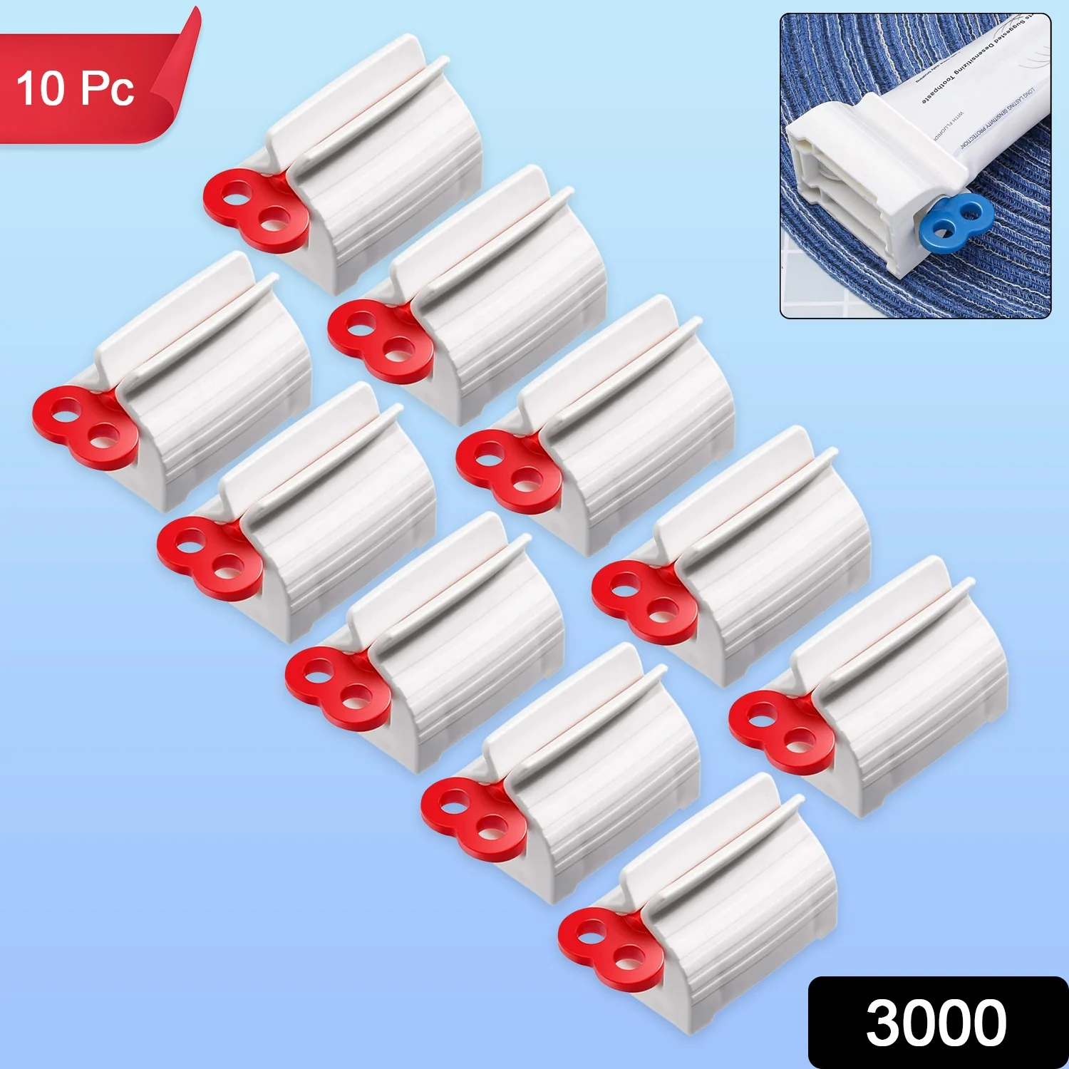 Premium Plastic Tube Squeezer Dispenser Set (10 Pc) - Image 2