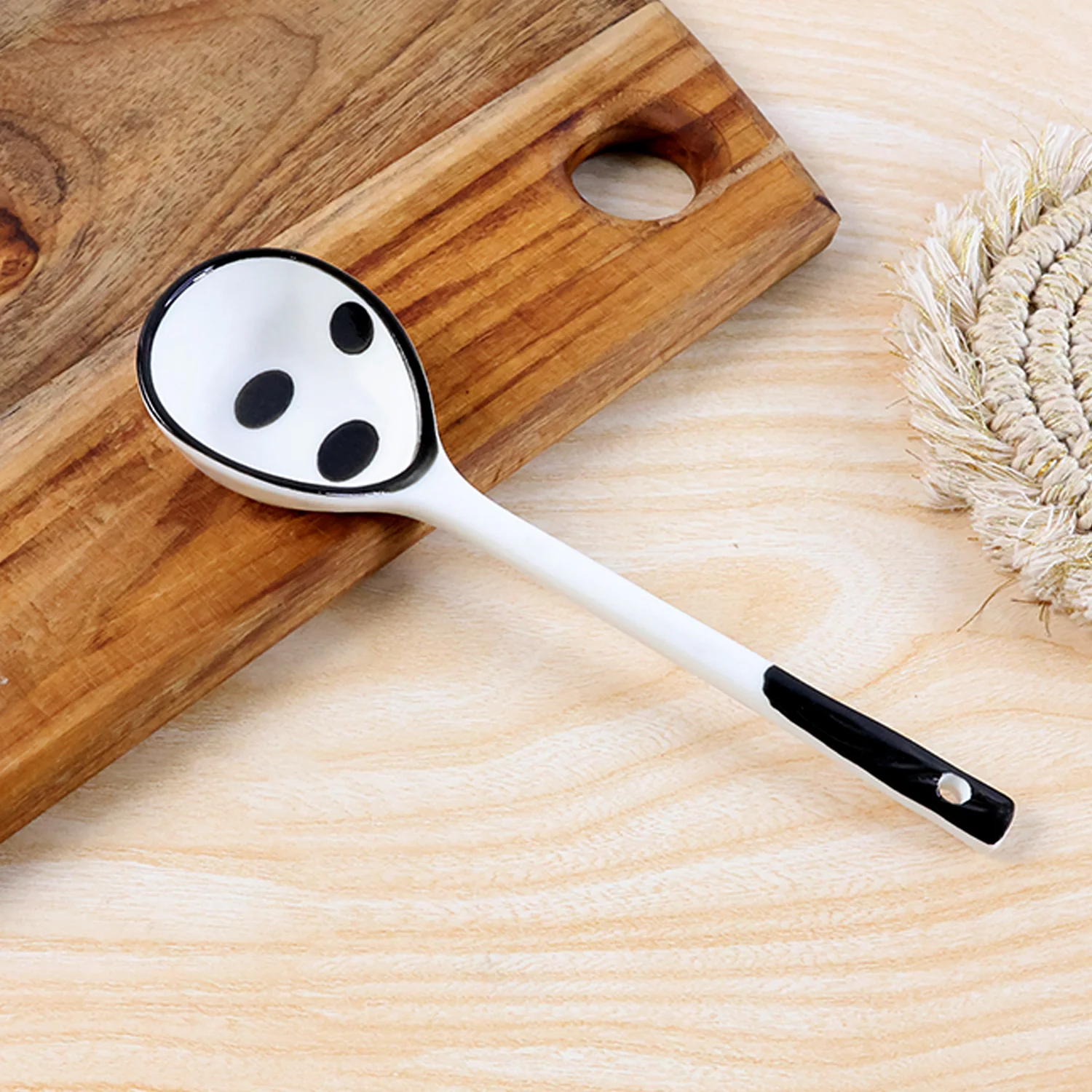 Premium 17 cm Heat-Resistant Ceramic Soup Ladle - Image 3
