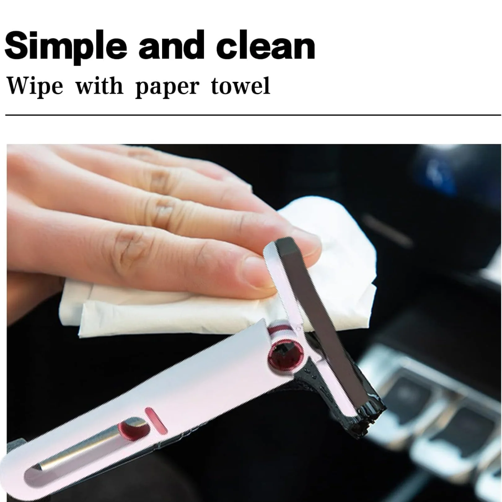 Premium 2-in-1 Window & Car Windshield Wiper - (1 Pc) - Image 2