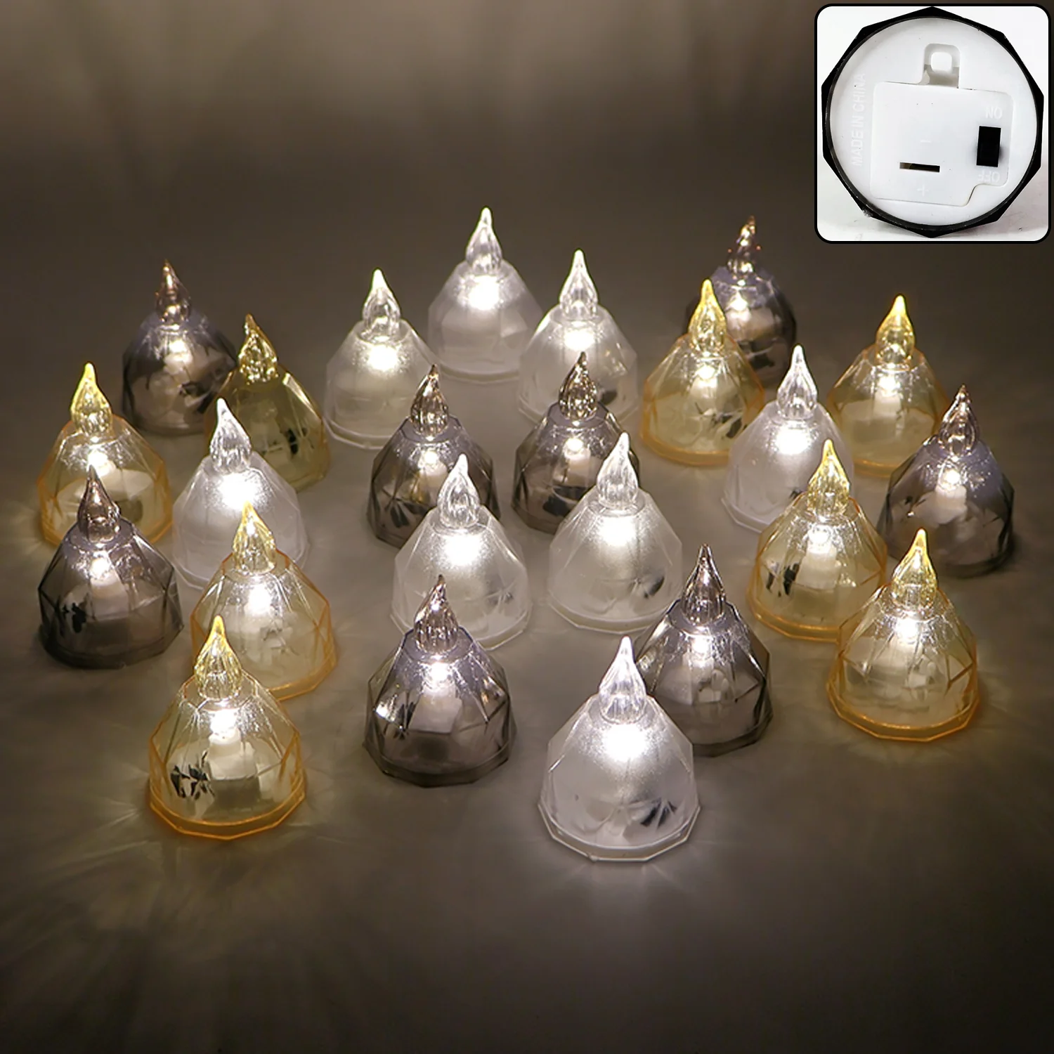 Premium 24 Piece LED Candle Lights Set – Flameless Decorative Tealight Candles - Image 3