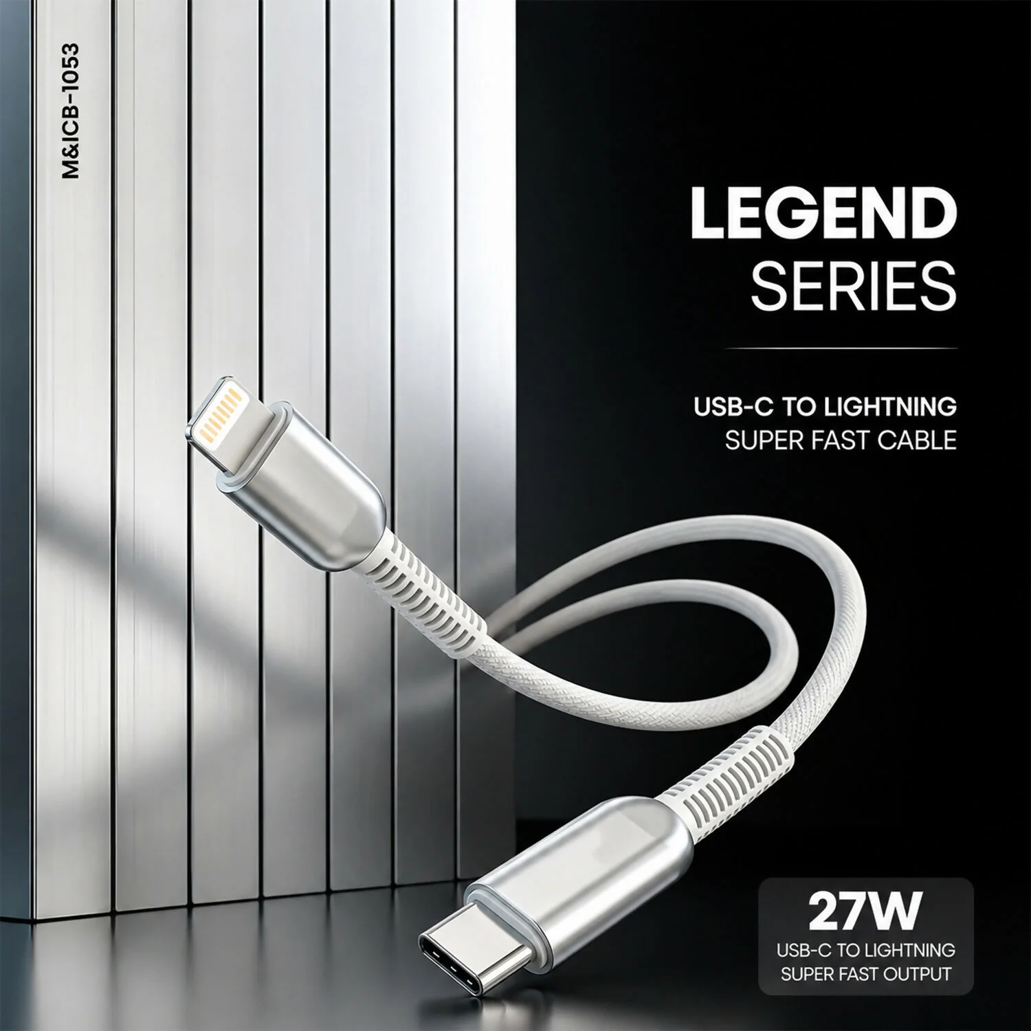 Premium 27W Type C to Lightning Super Fast Charging Cable (1 Pc, 1 Mtr) - Image 6