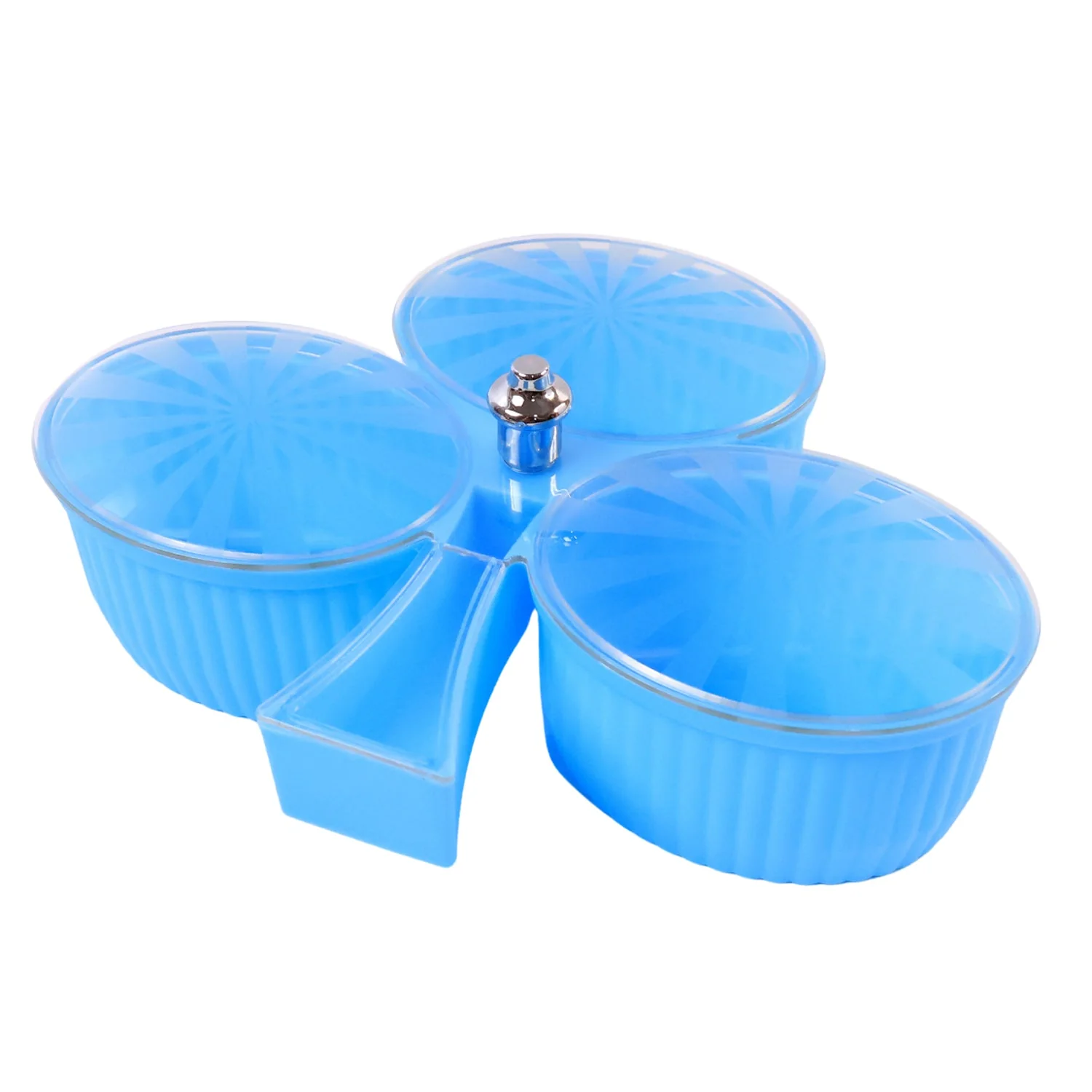 Premium 3-Compartment Revolving Dry Fruit Box (1 Pc) - Image 5
