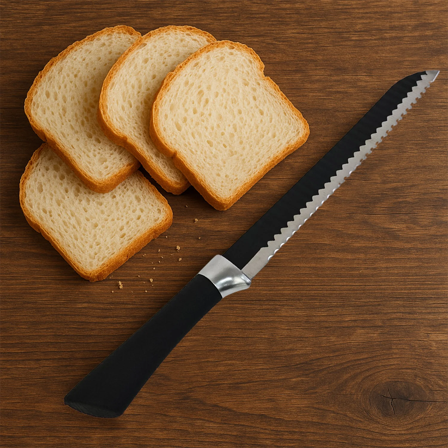 Premium 32 Cm Serrated Bread Knife with Ergonomic Handle, Chhari - Image 7