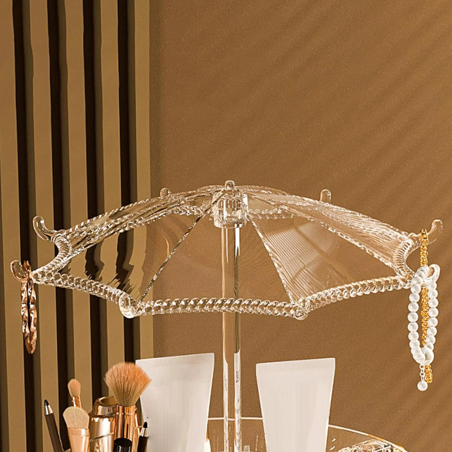 Premium 360° Rotating Makeup & Jewellery Organizer Stand (1 Pc) - Image 3