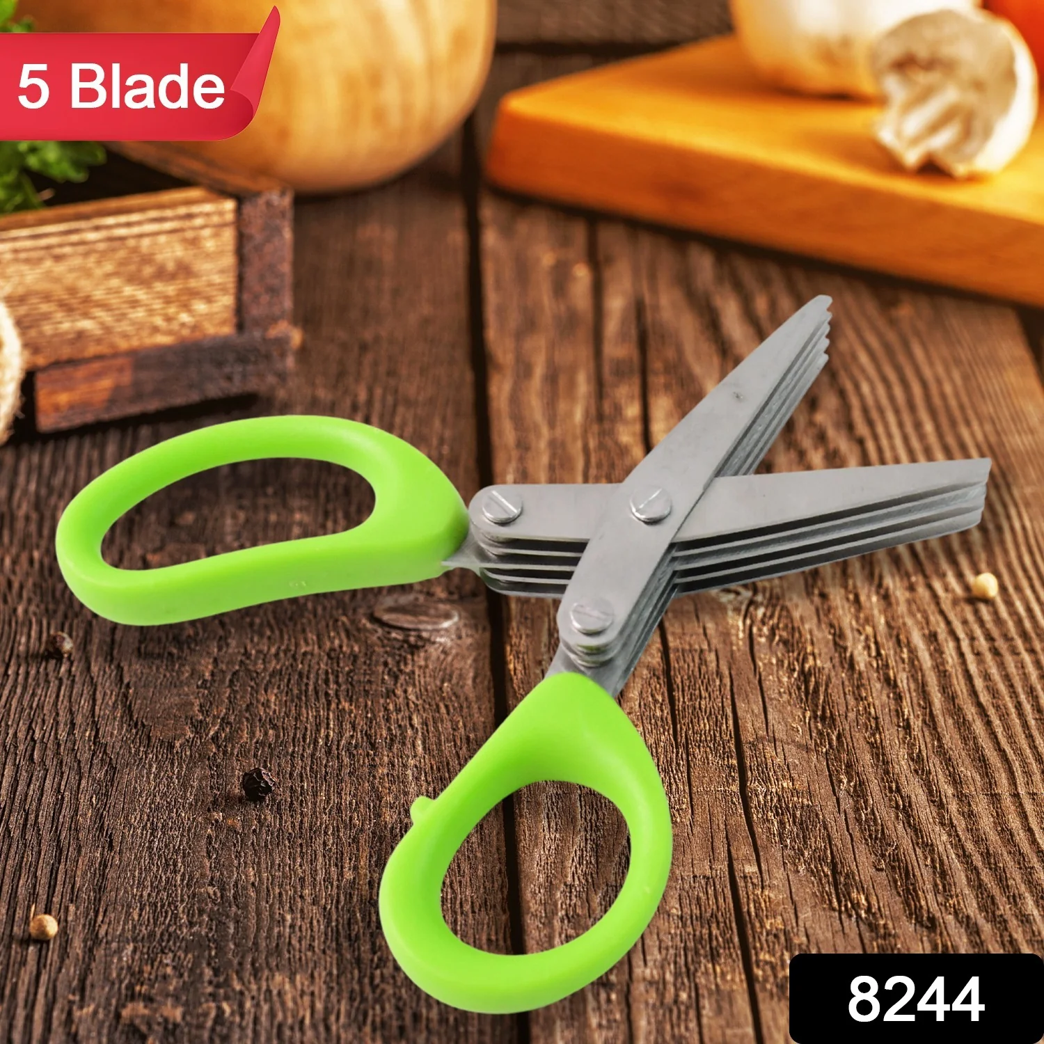 Premium 5 Blade Multipurpose Herb Scissors (1 Pc) - Image 2