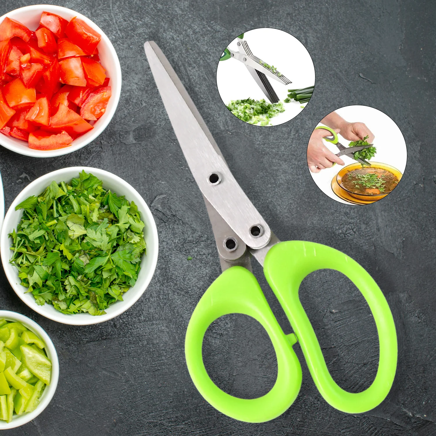 Premium 5 Blade Multipurpose Herb Scissors (1 Pc) - Image 8