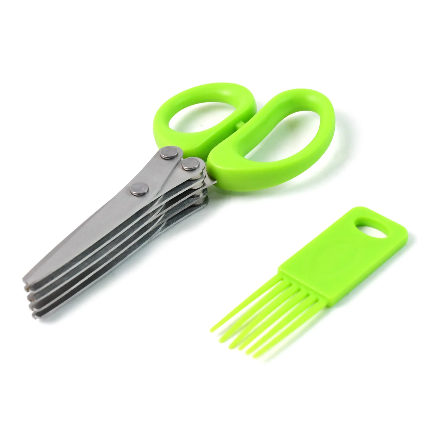 Premium 5-Blade Multipurpose Kitchen Scissors with Cleaning Comb - Image 5