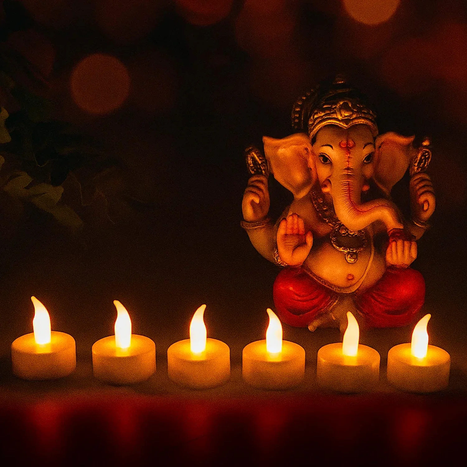 Premium 6 Piece LED Flameless Candle Light Set with Remote Control - Image 11