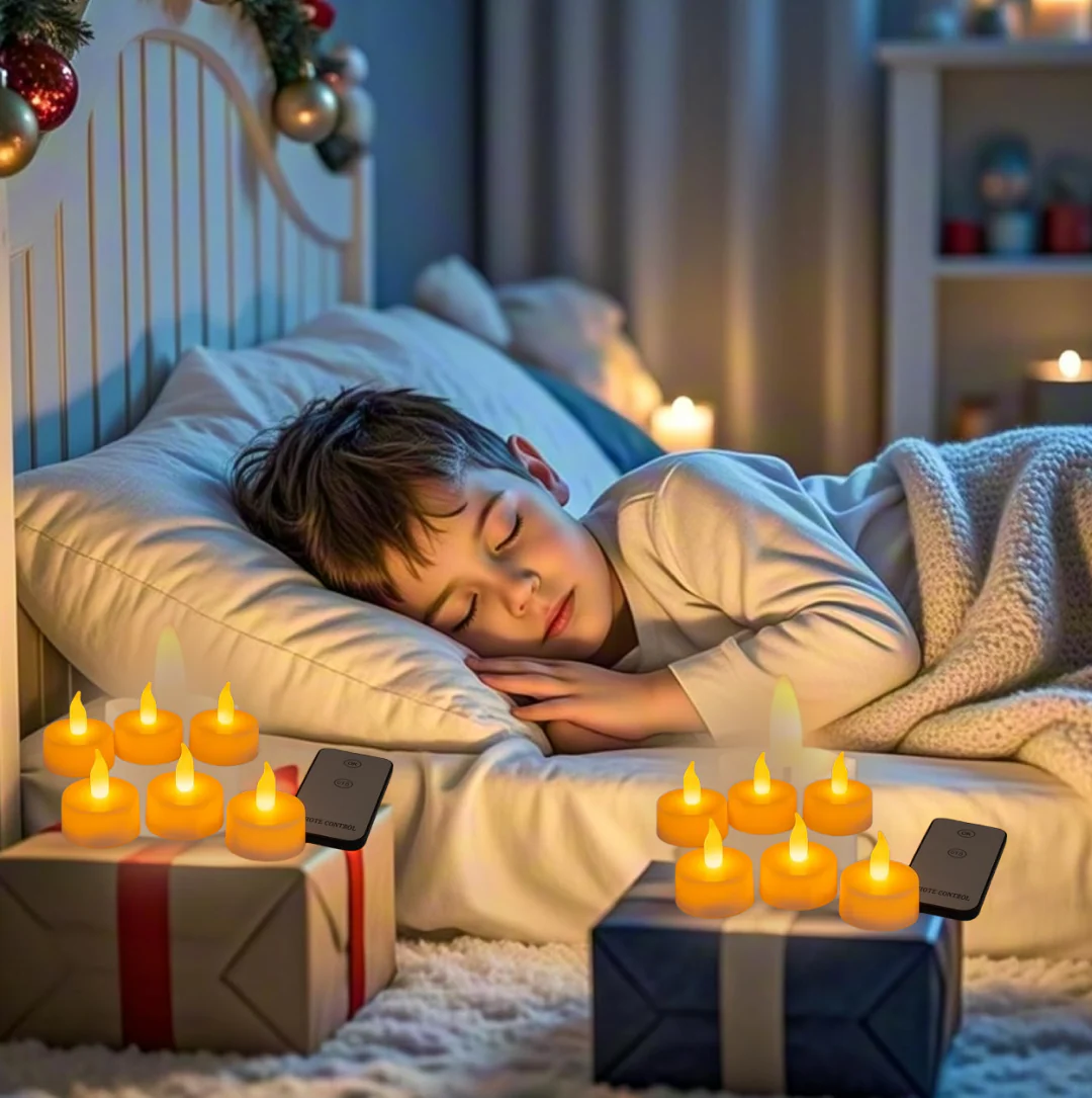 Premium 6 Piece LED Flameless Candle Light Set with Remote Control - Image 4