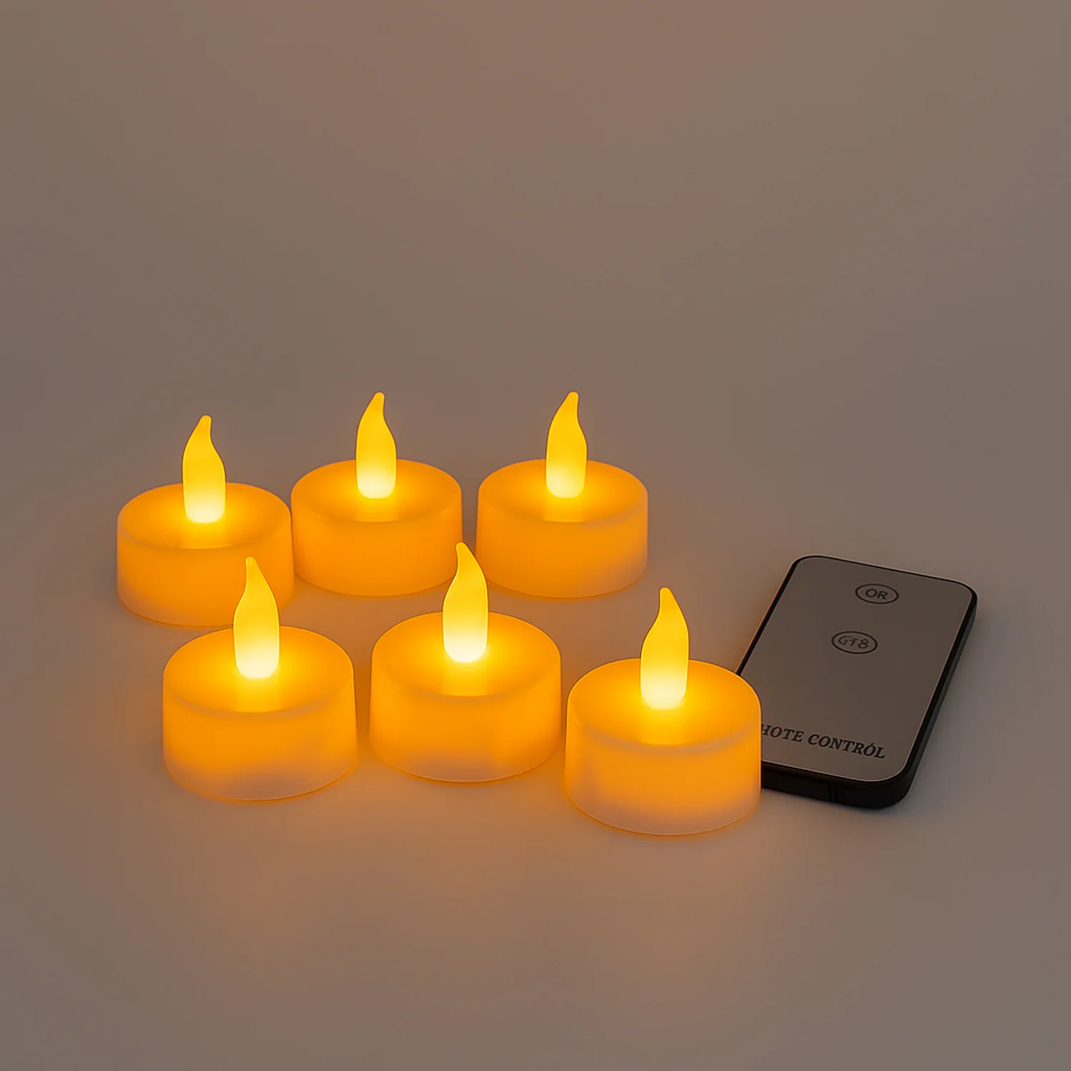 Premium 6 Piece LED Flameless Candle Light Set with Remote Control - Image 7