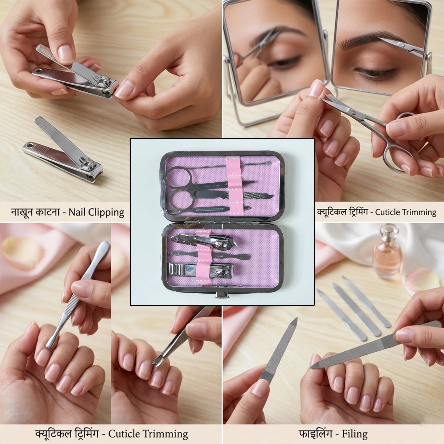 Premium 7 in 1 Manicure Pedicure Nail Care Kit (1 Set) - Image 5