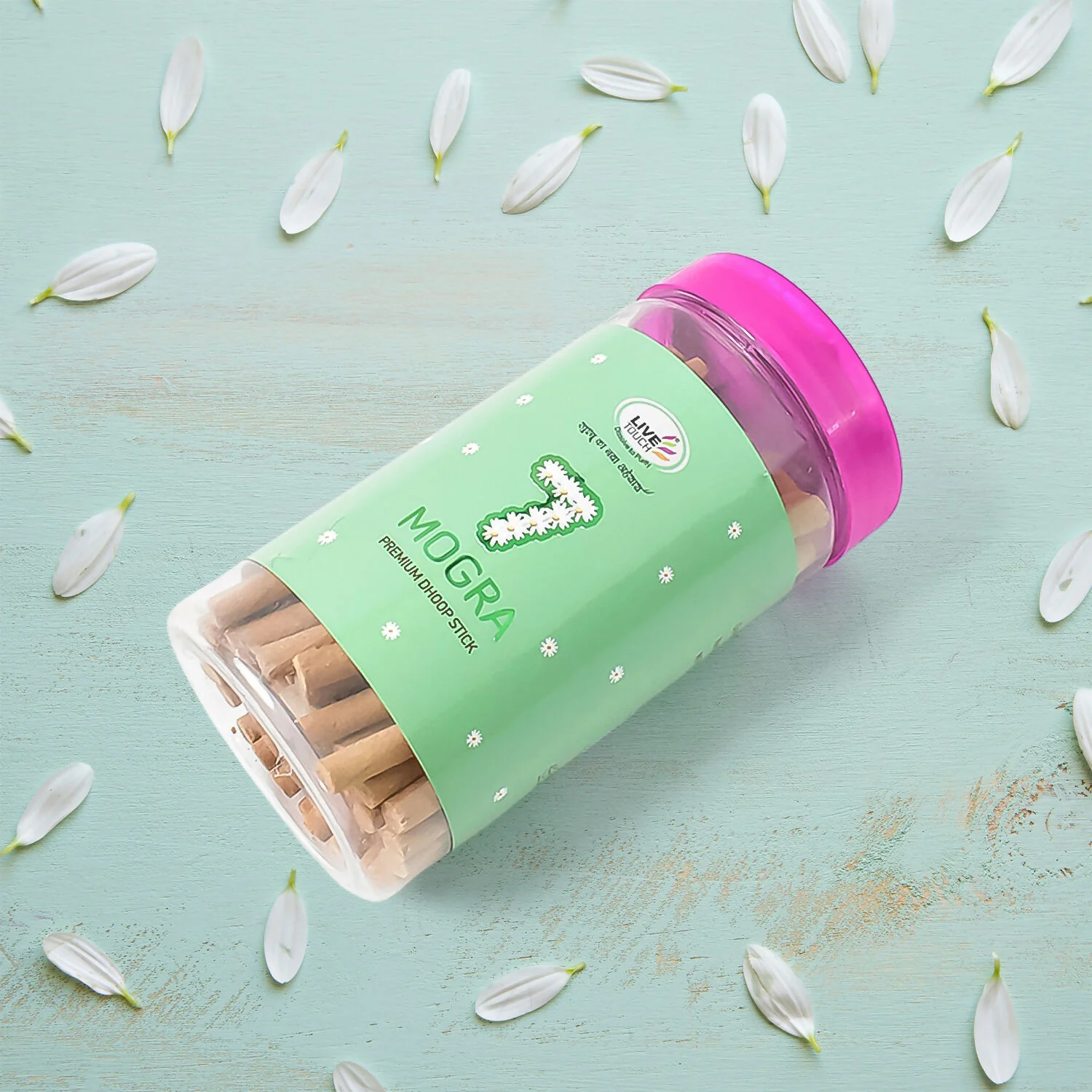 Premium 7 Mogra Dhoop Sticks (Jar Pack / 100grams) - Image 2
