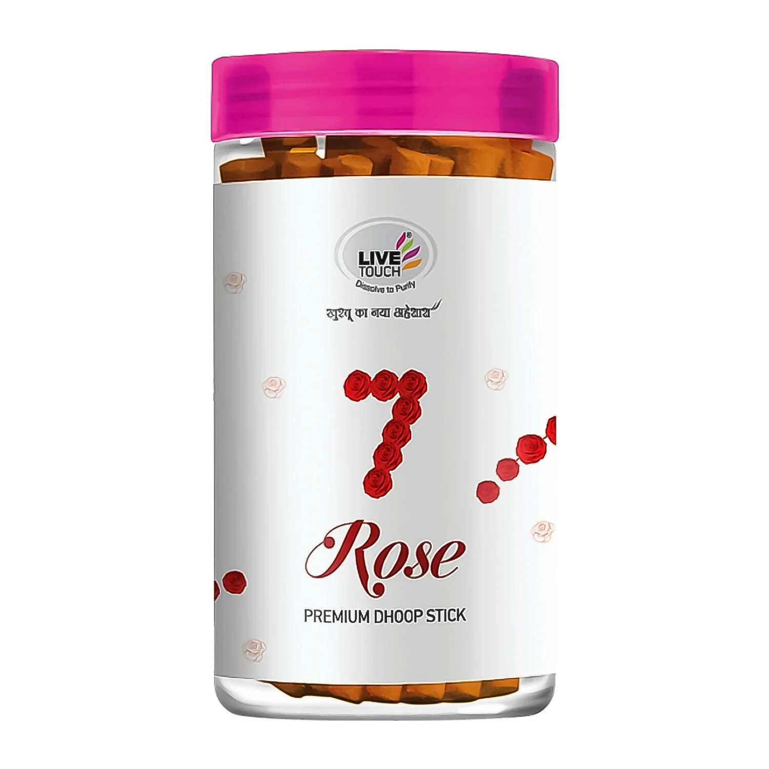 Premium 7 Rose Dhoop Sticks (Jar Pack / 100grams) - Image 5