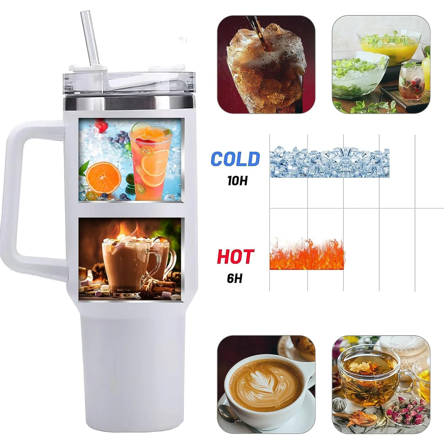 Cutomized Premium Stainless Steel Vacuum Insulated Tumbler Travel Mug   (890ML / 1 Pc) - Image 8