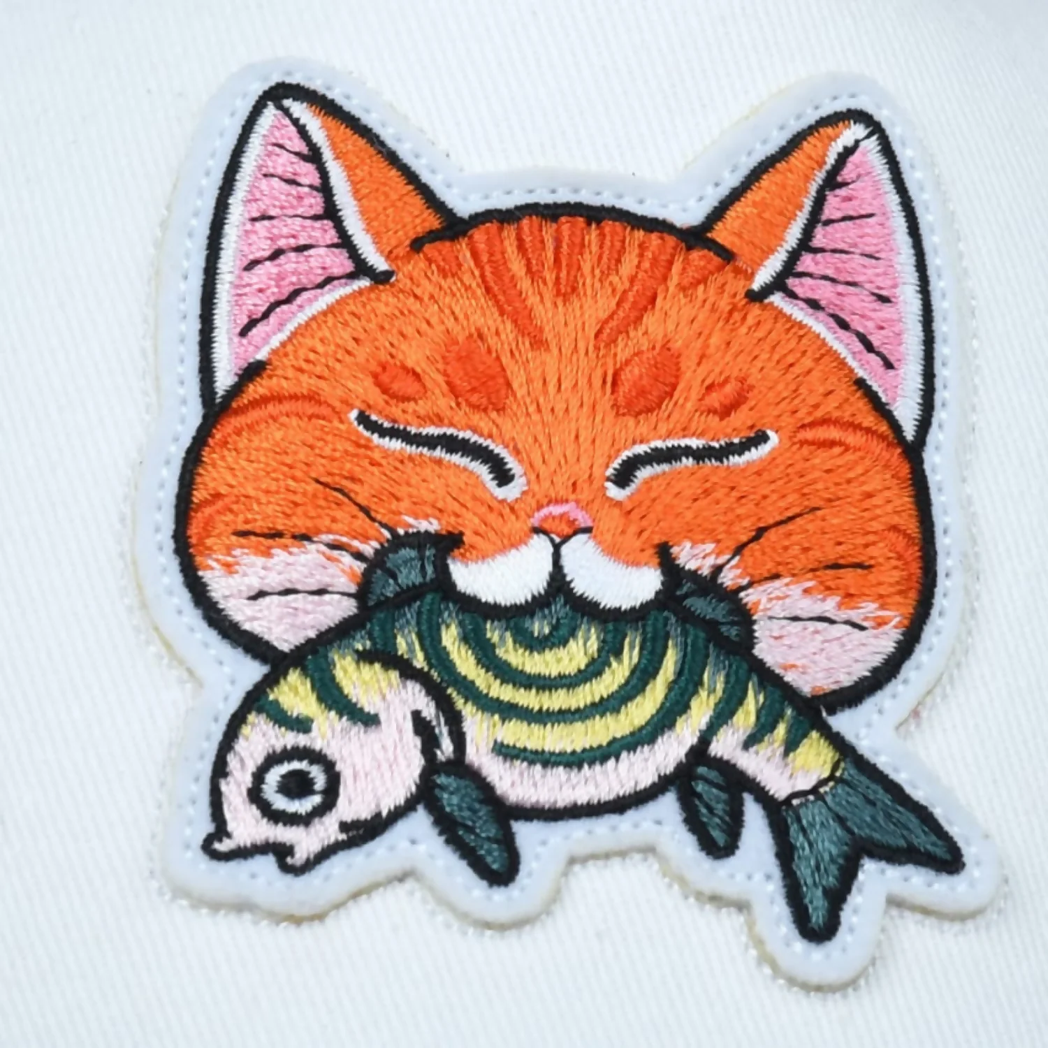 Premium Adjustable Mesh Cap with Cute Cat Embroidered Patch Breathable Cap for Men & Women - Image 4