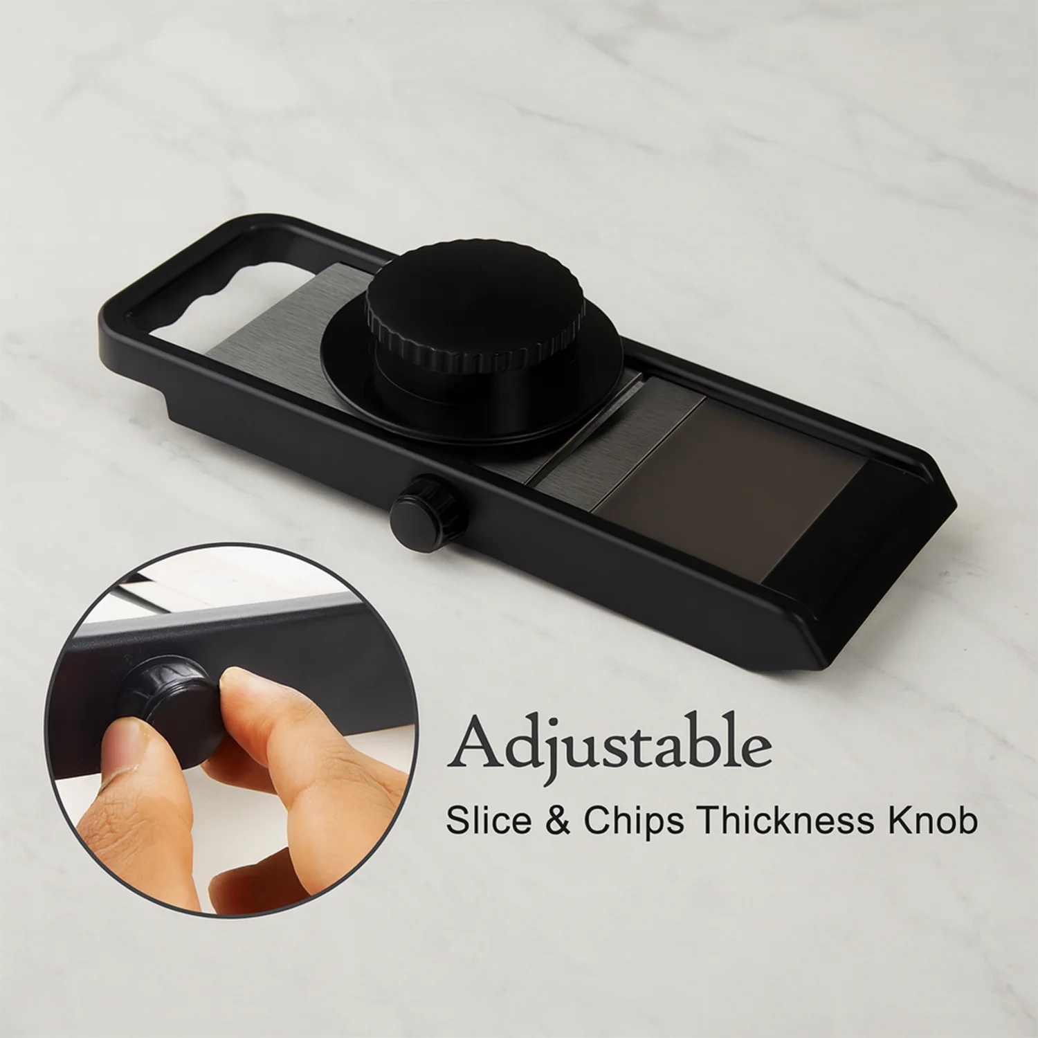 Premium Adjustable Vegetable & Fruit Slicer with Sharp Stainless Steel Blade - Image 6