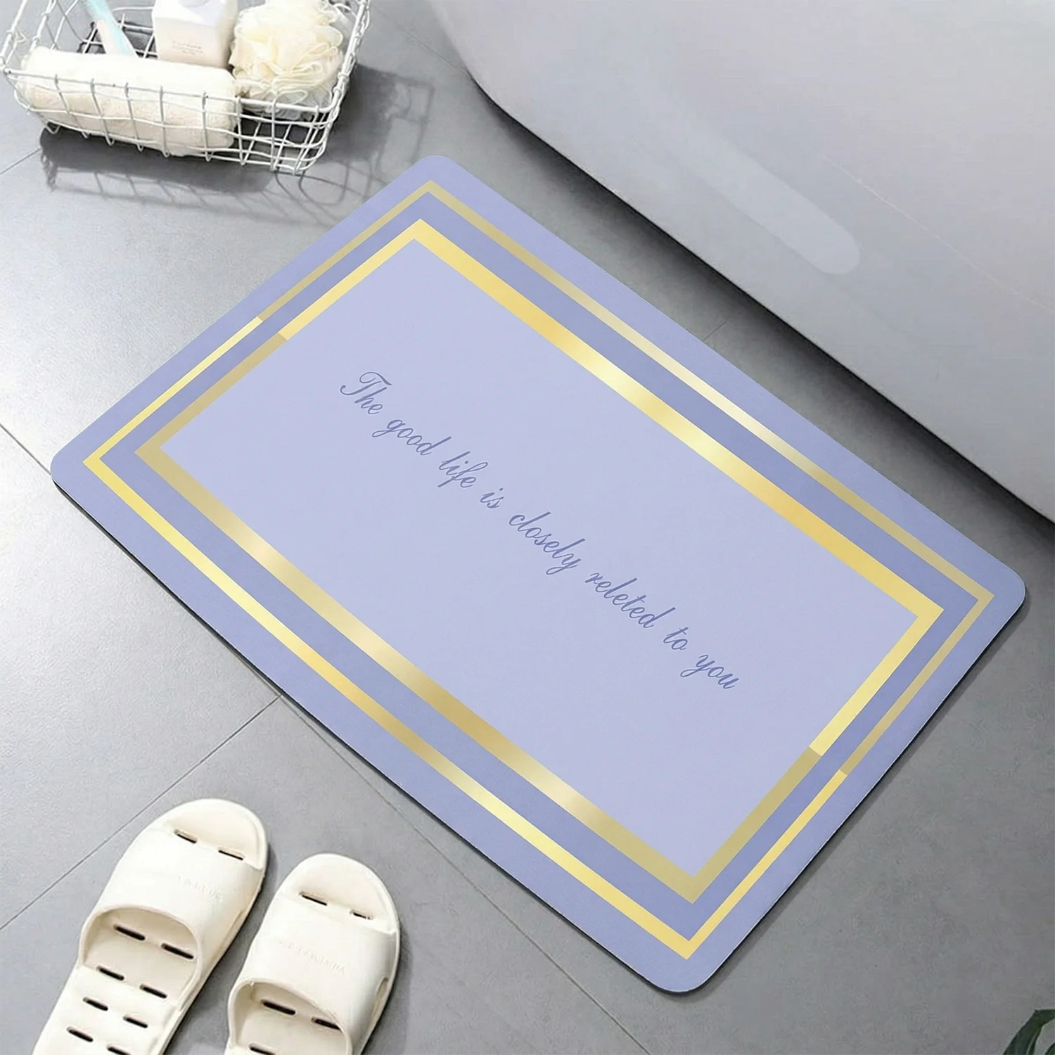 Premium Anti Slip Bathroom Floor Mat (1 Pc, 79x50 Cm) - Image 3