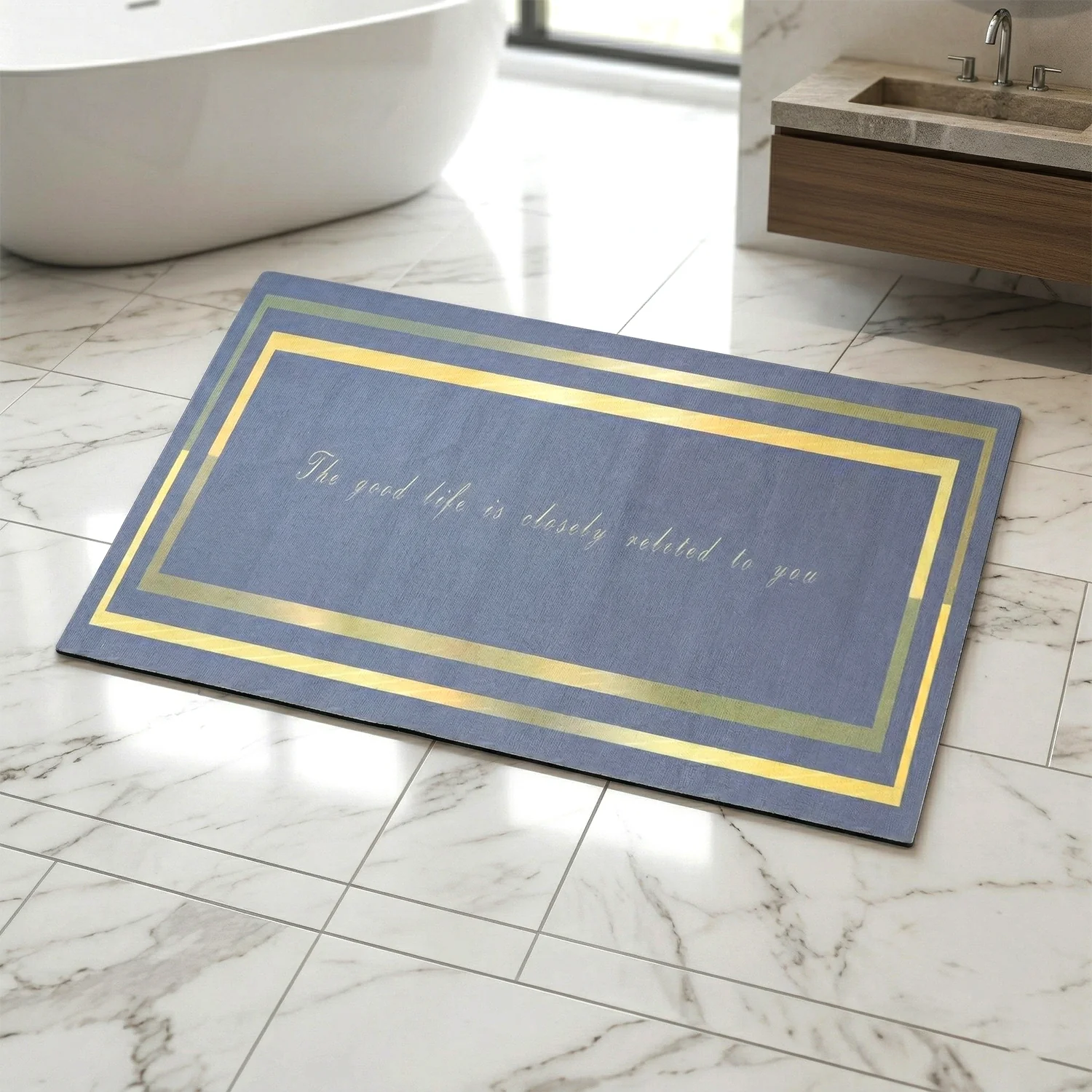 Premium Anti Slip Bathroom Floor Mat (1 Pc, 79x50 Cm) - Image 4