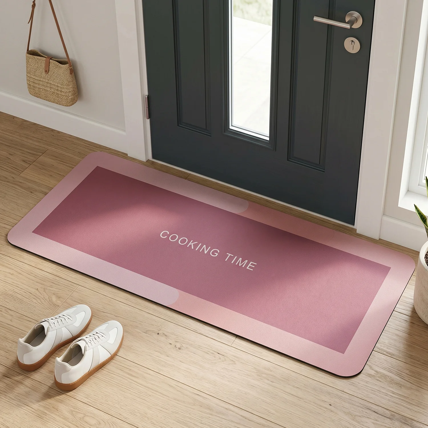 Premium Anti Slip Kitchen Floor Mat Set (2 Pc, 120x38 Cm + 58x38 Cm) - Image 3