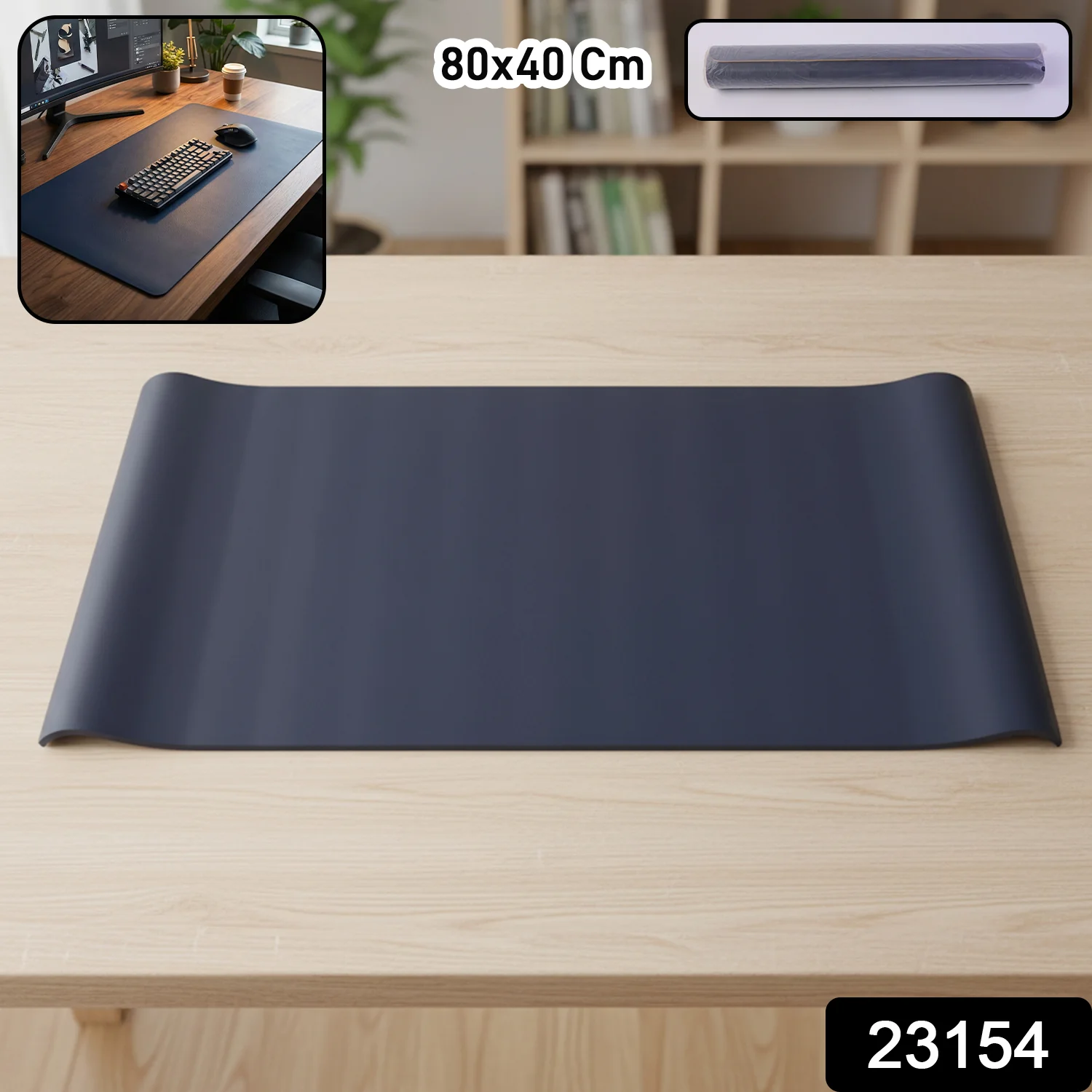 Premium Anti-Slip Large Desk Mat Mouse Pad (1 Pc,80x40 Cm) - Image 2