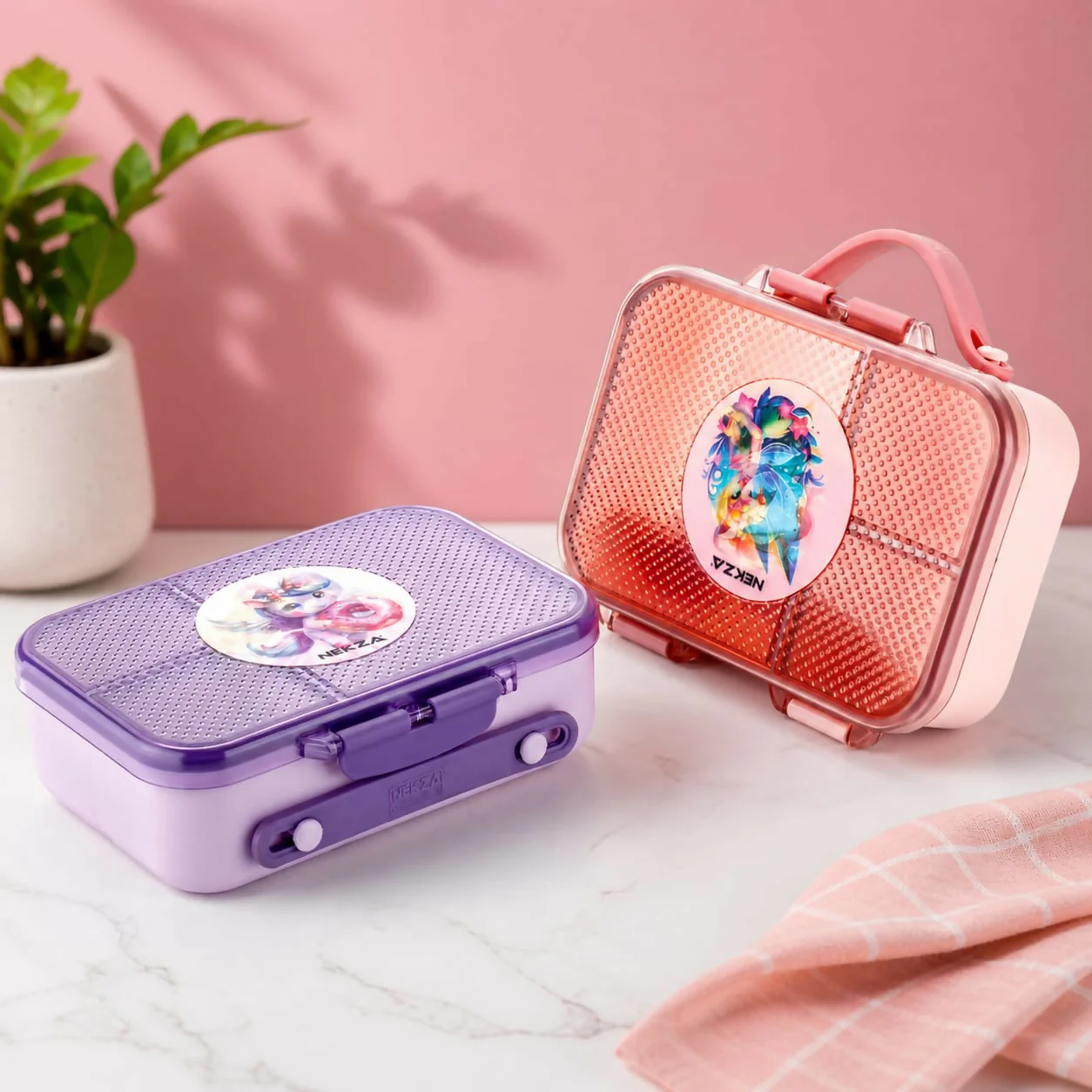 Premium Bento Lunch Box with 3 Compartments & Spoon for Kids & Adults - Image 5