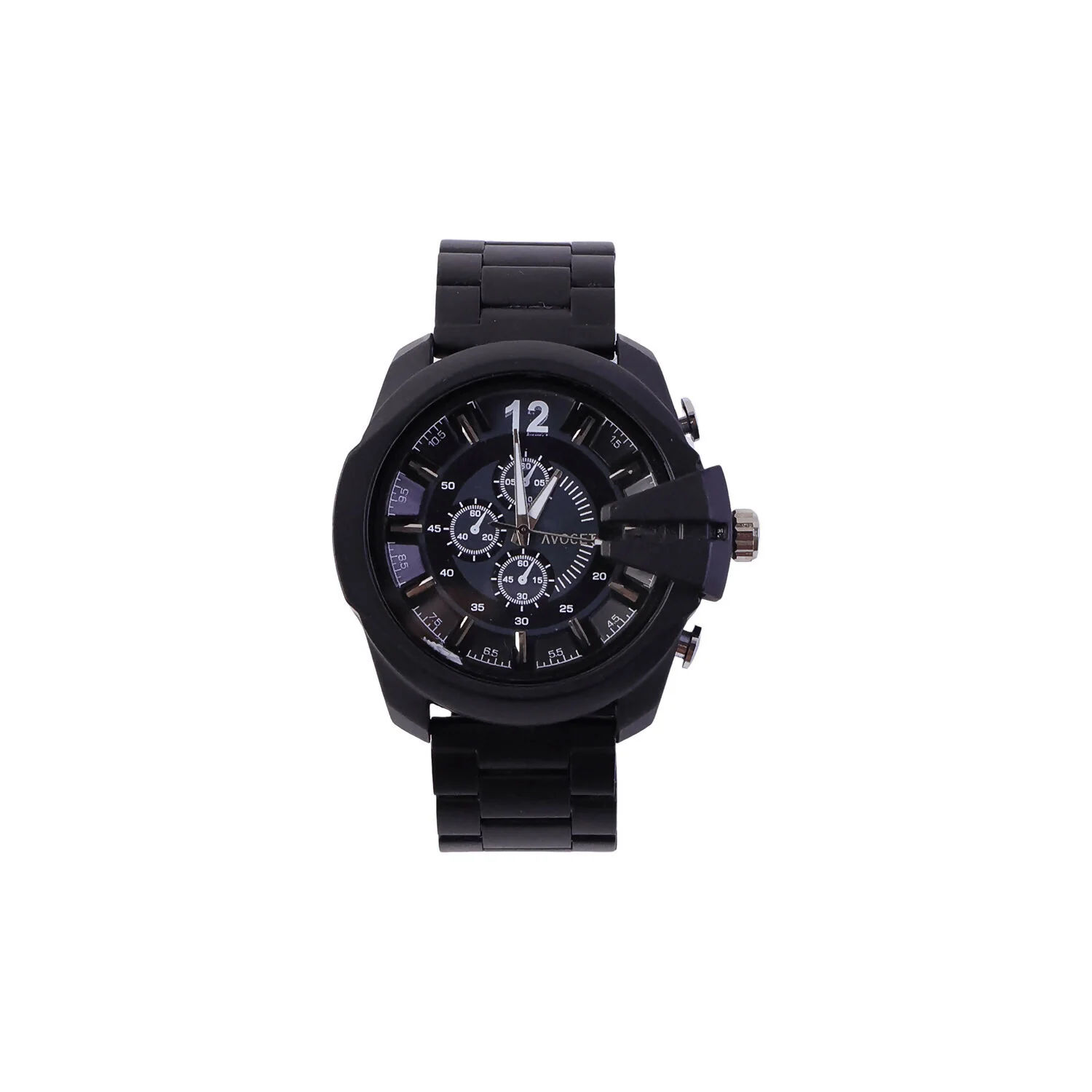 Premium Black Analog Chronograph Style Wrist Watch for Men - Image 5