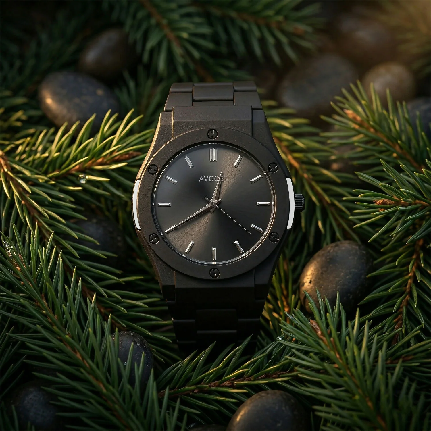 Premium Black Analog Wrist Watch with Stylish Dial & Durable Strap - Image 5