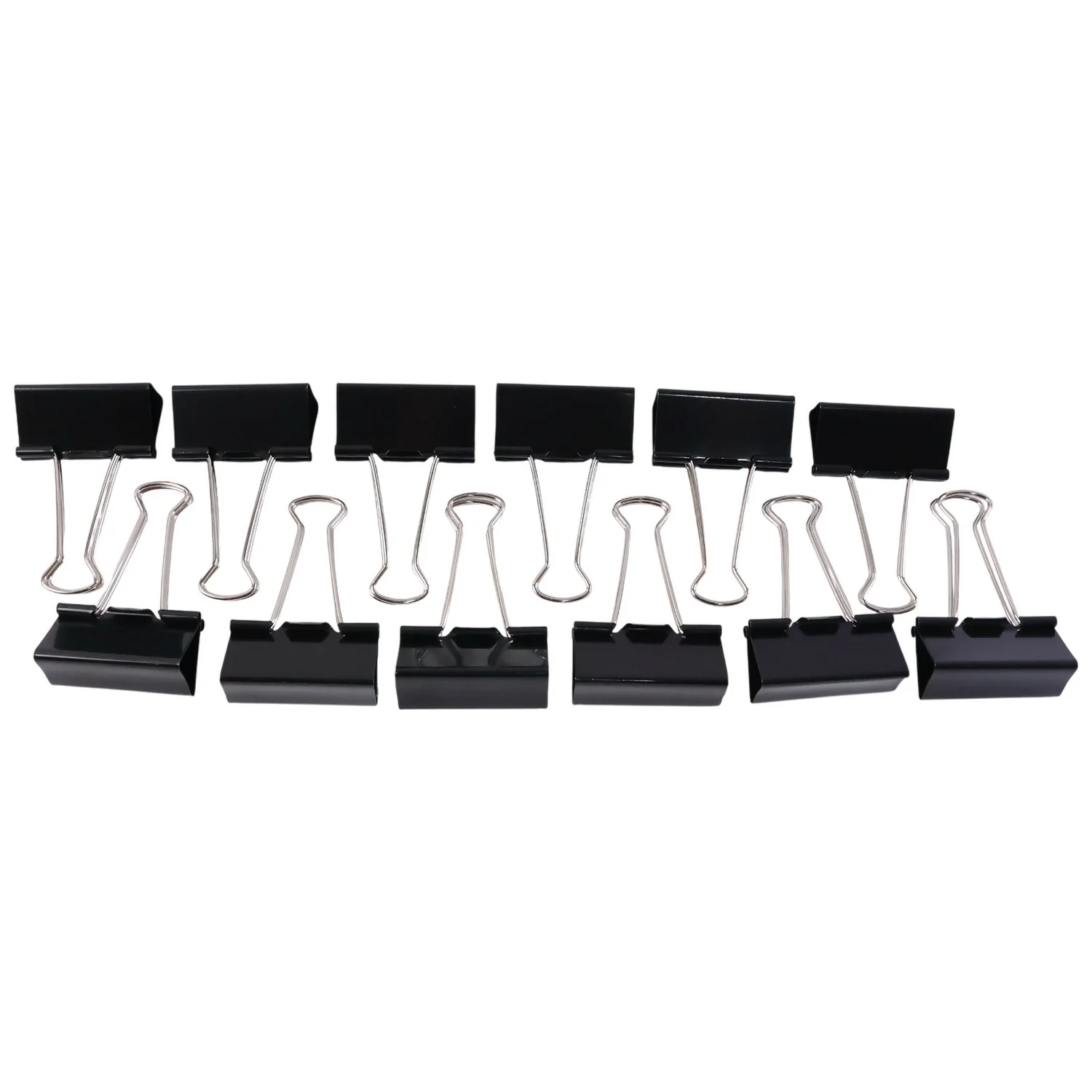 Premium Black Binder Clips Set with Strong Grip for Office, School & Home Use (19mm/12pcs) - Image 6