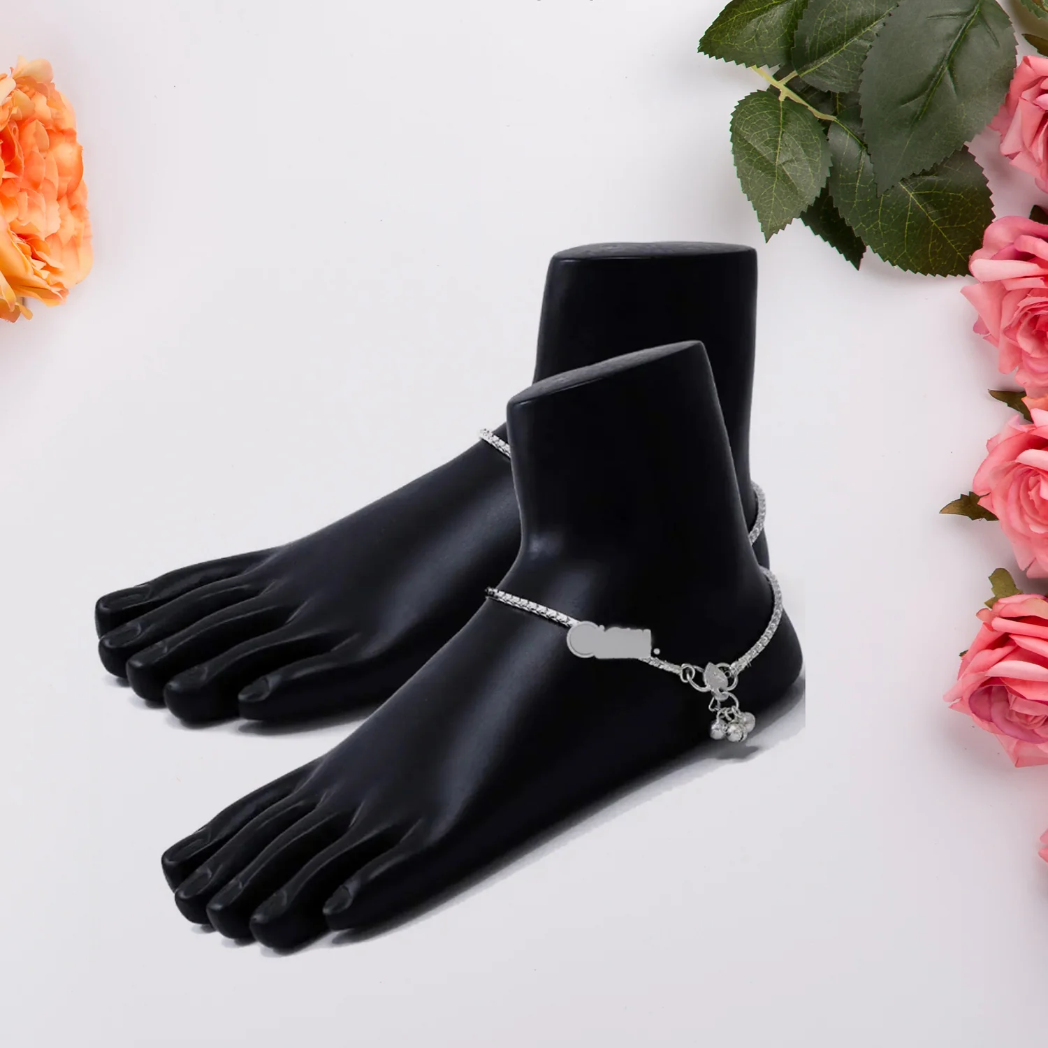 Premium Black Foot Mannequin Display Stand (1 Pair) - Image 3