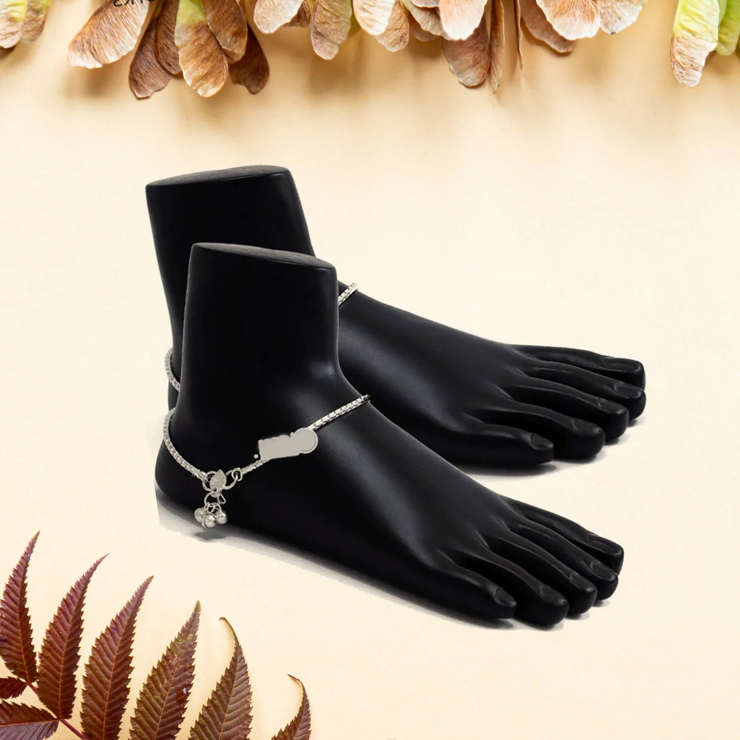 Premium Black Foot Mannequin Display Stand (1 Pair) - Image 6