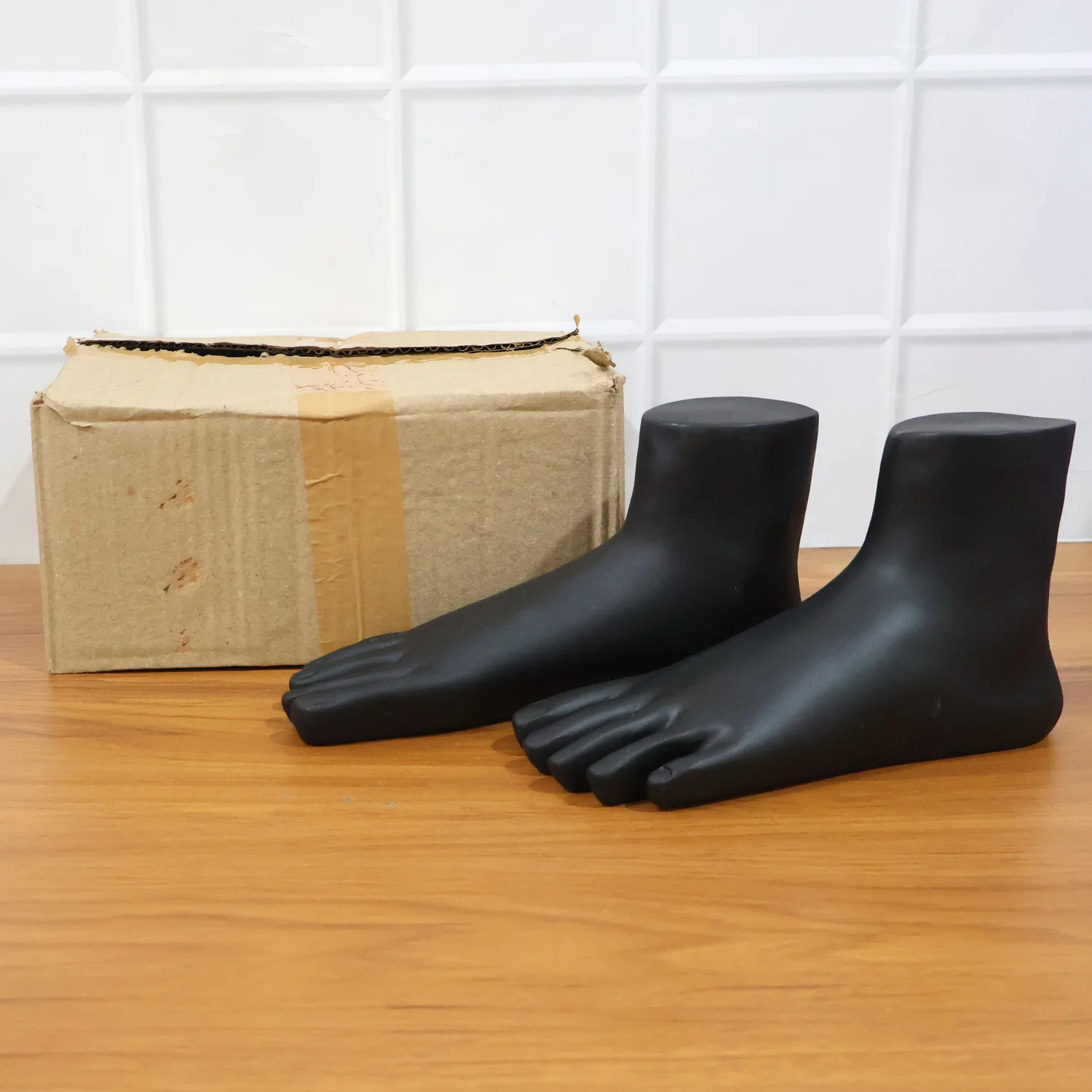 Premium Black Foot Mannequin Display Stand (1 Pair) - Image 7