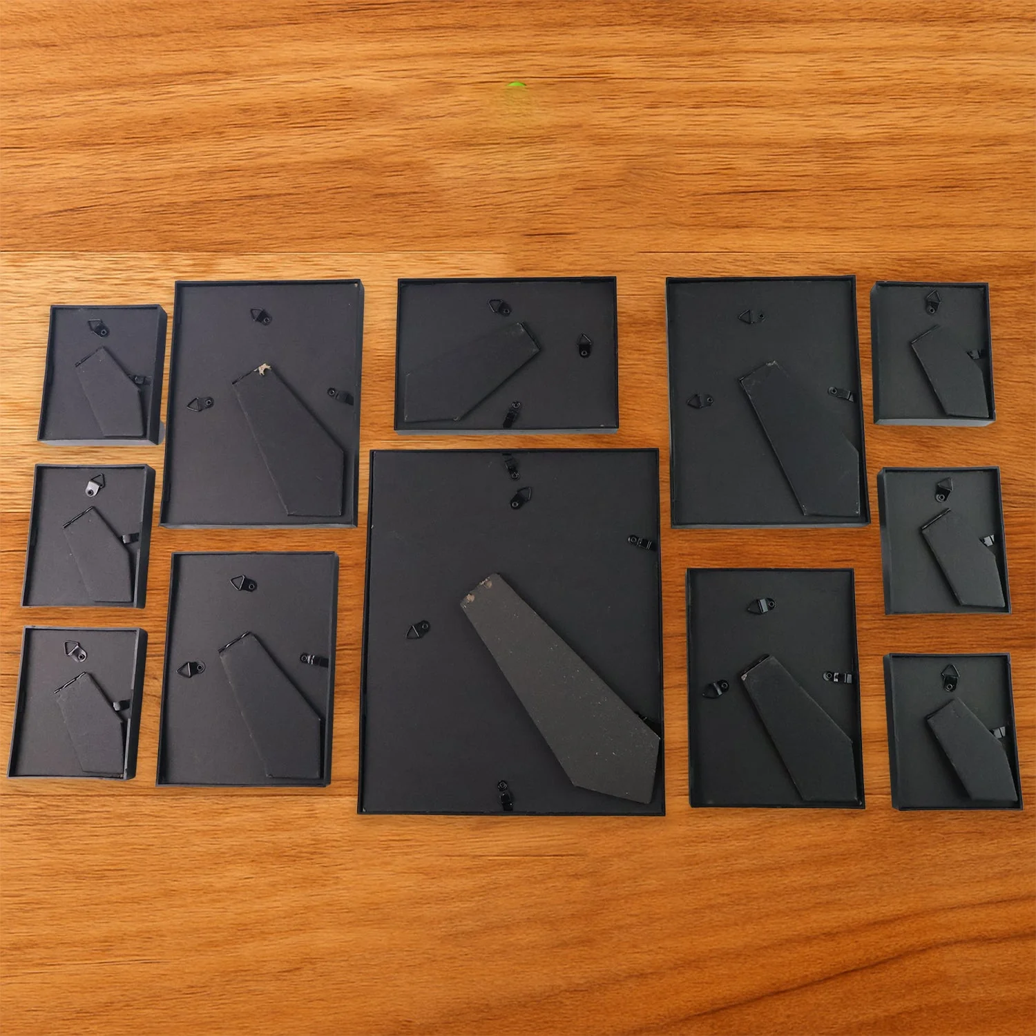 Premium Black Photo Frame Set 12 Pcs Wall Hanging Gallery Frames - Image 6